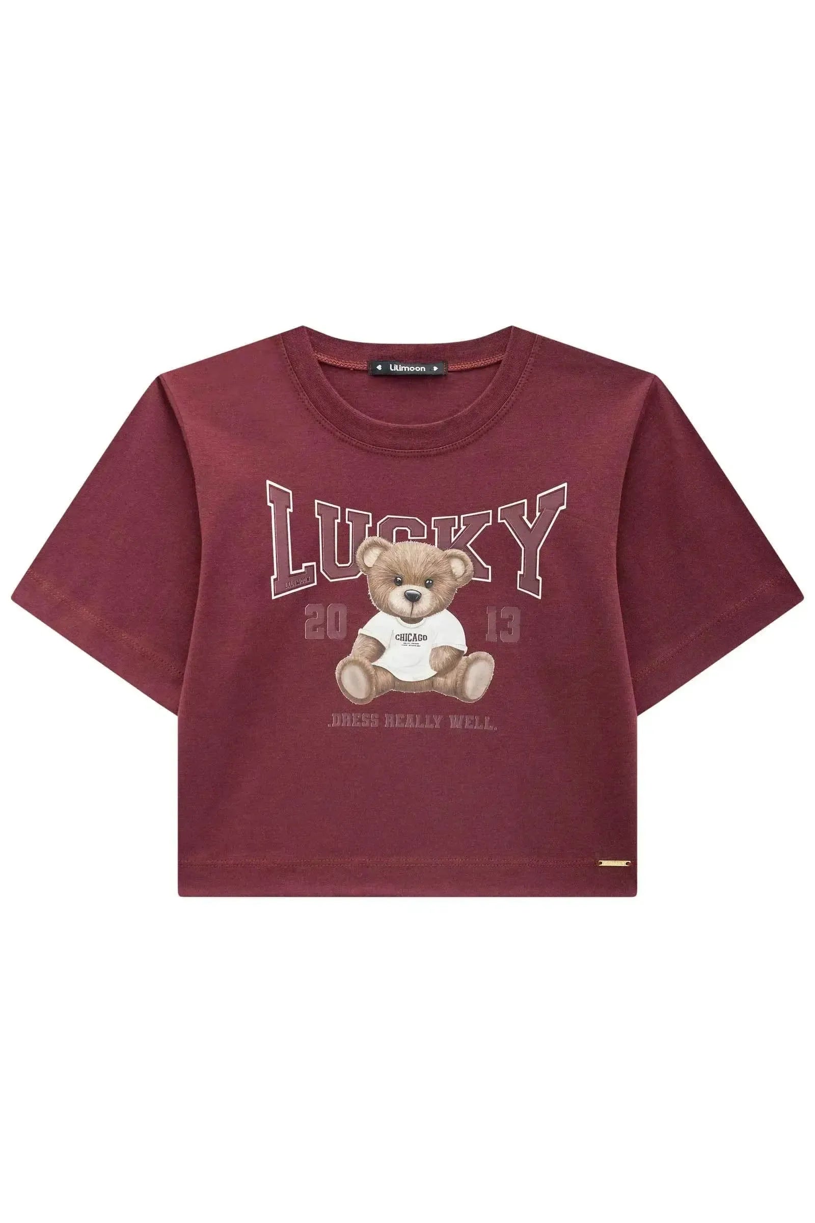 Blusa Boxy Over em Meia Malha 89035 Lilimoon Teen Menina