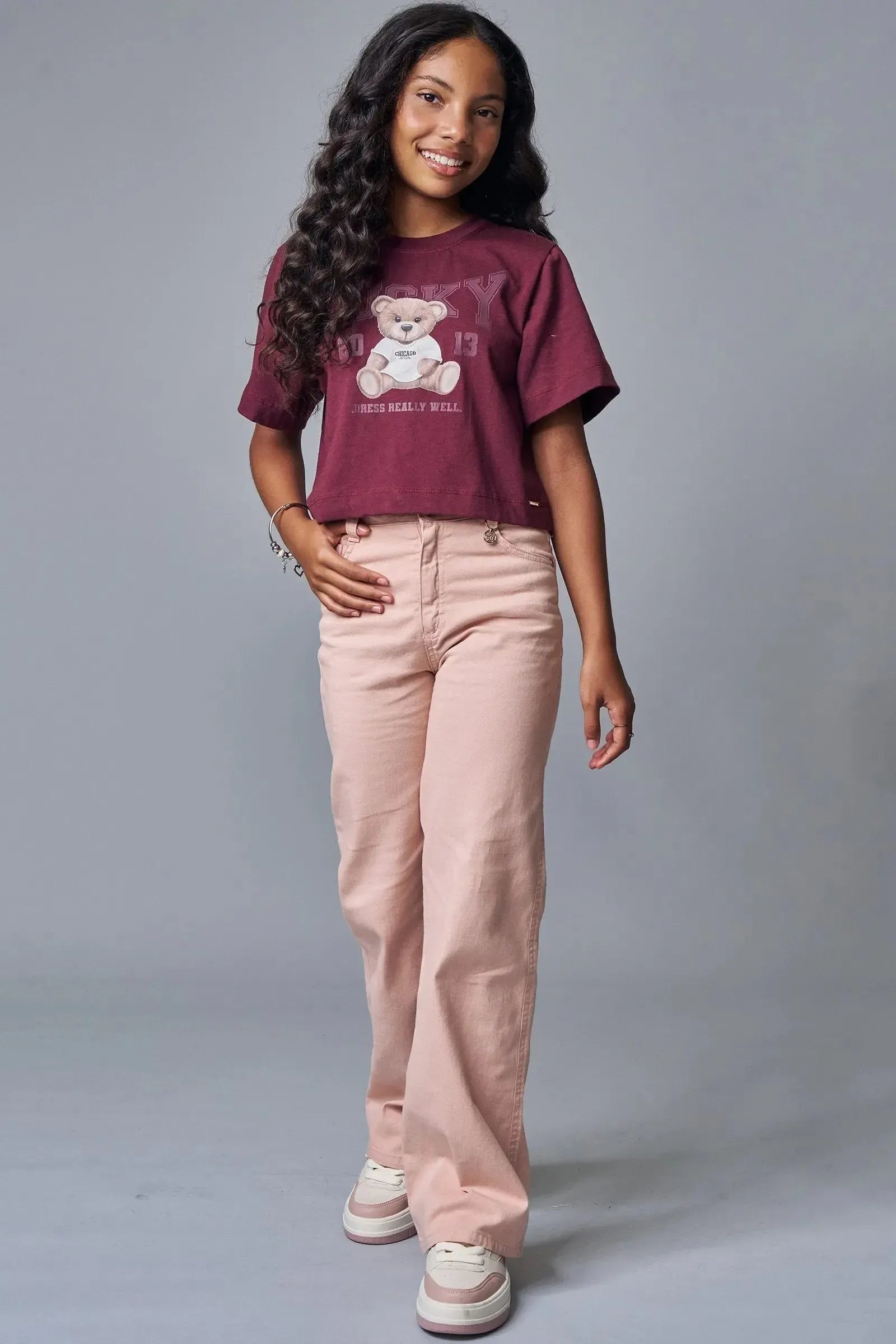 Blusa Boxy Over em Meia Malha 89035 Lilimoon Teen Menina