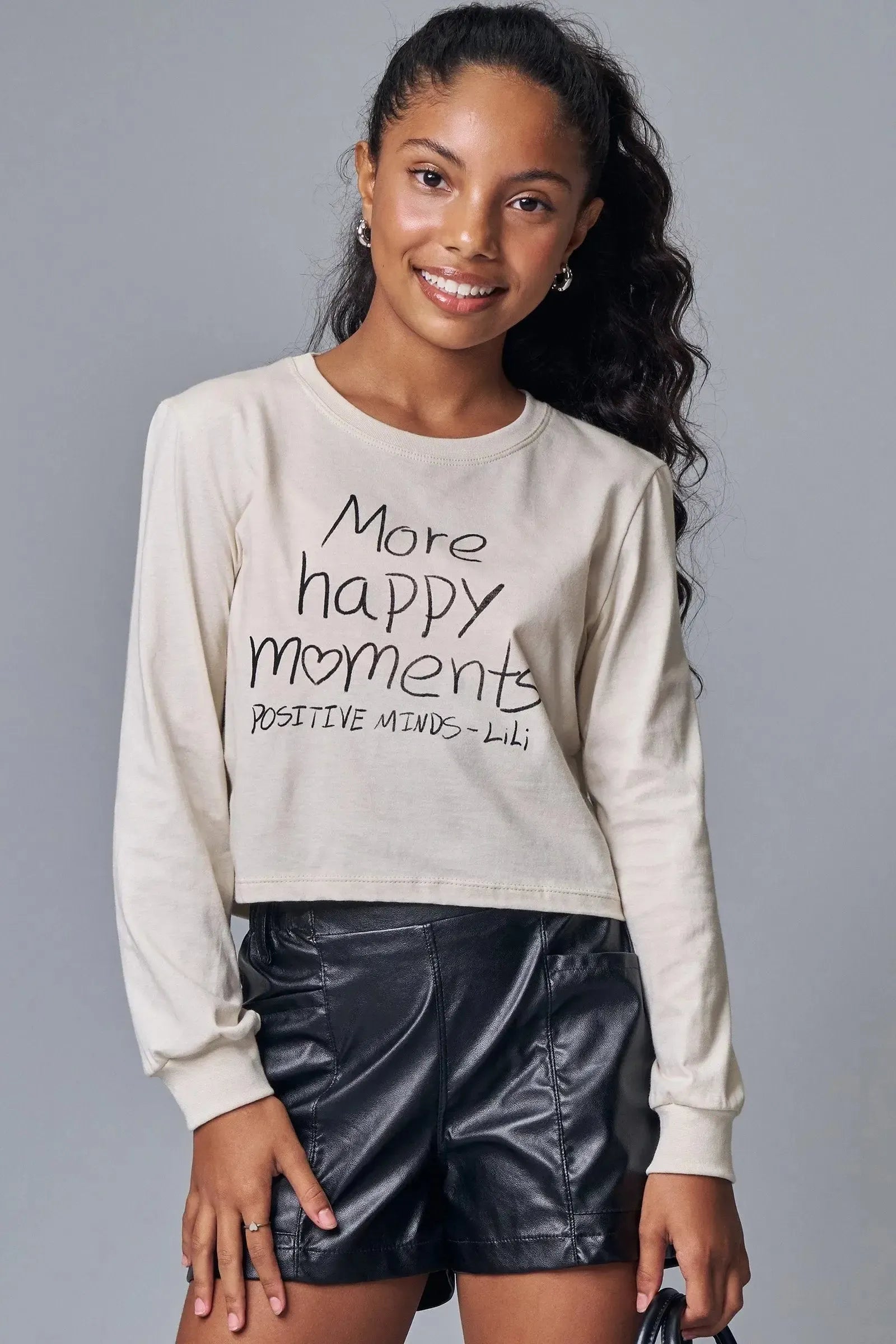 Blusa Boxy Over em Meia Malha 89139 Lilimoon Teen Menina