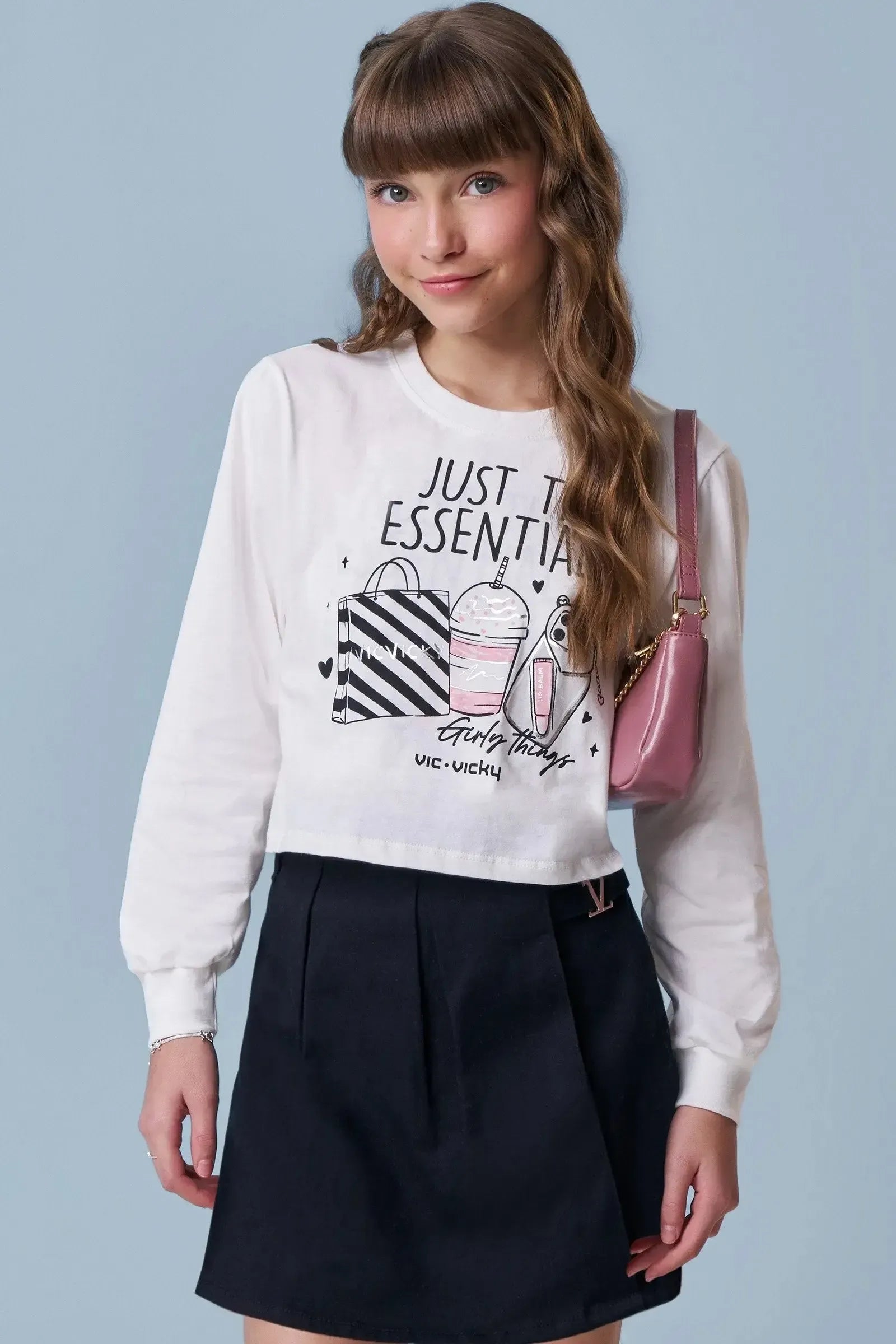 Blusa Boxy Over em Meia Malha 90165 Vic&Vicky Teen Menina