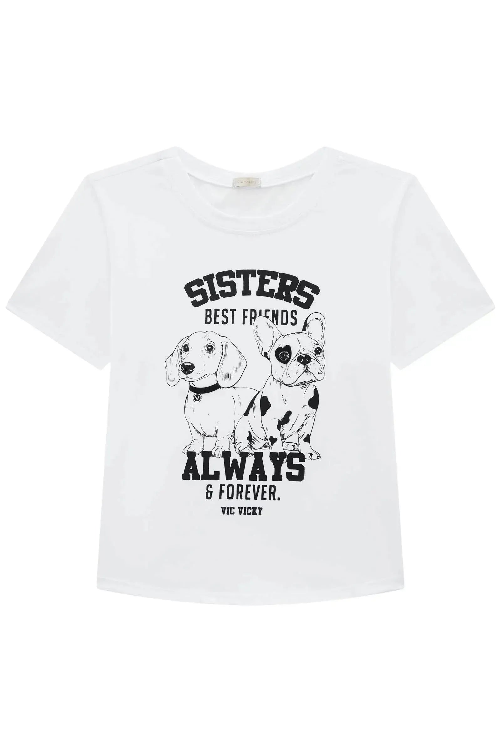Blusa Comfy em Meia Malha 95196 Vic&Vicky Teen Menina