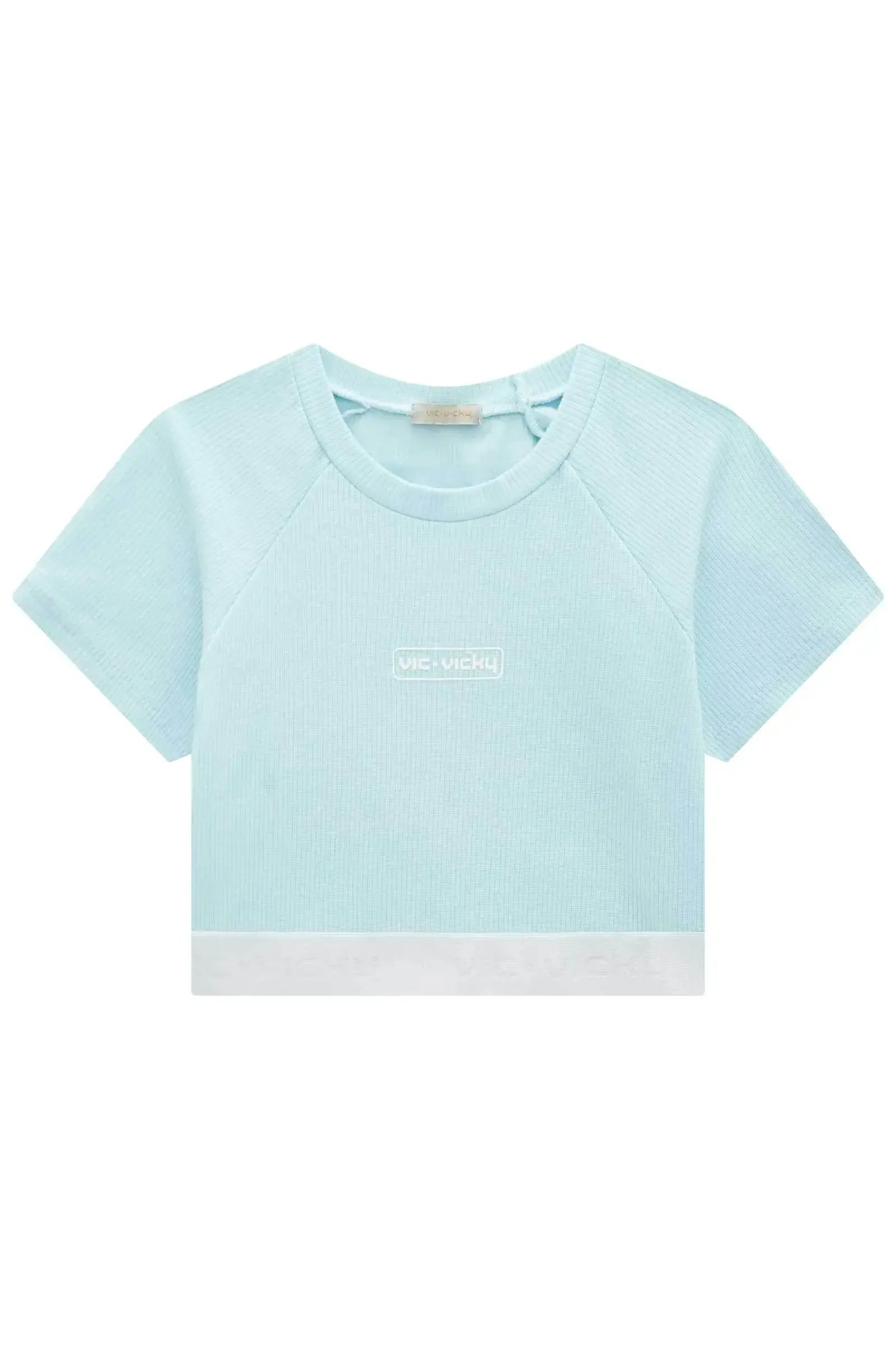 Blusa Cropped em Canelado Liz 86899 Vic&Vicky Teen Menina