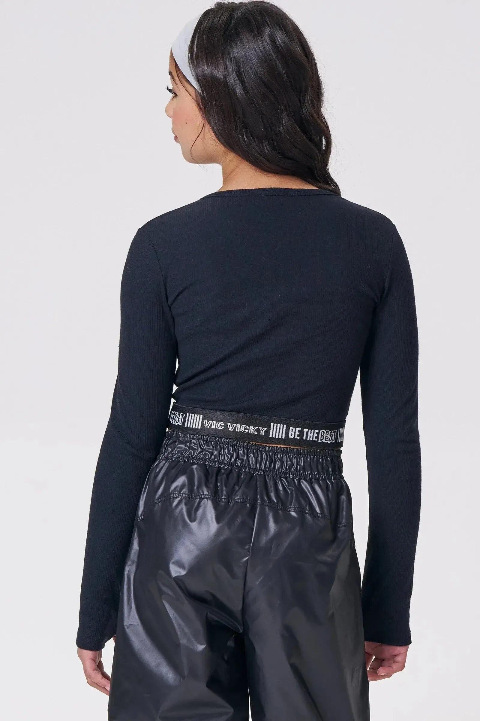 Blusa Cropped em Canelado Liz 92740 Vic&Vicky Teen Menina