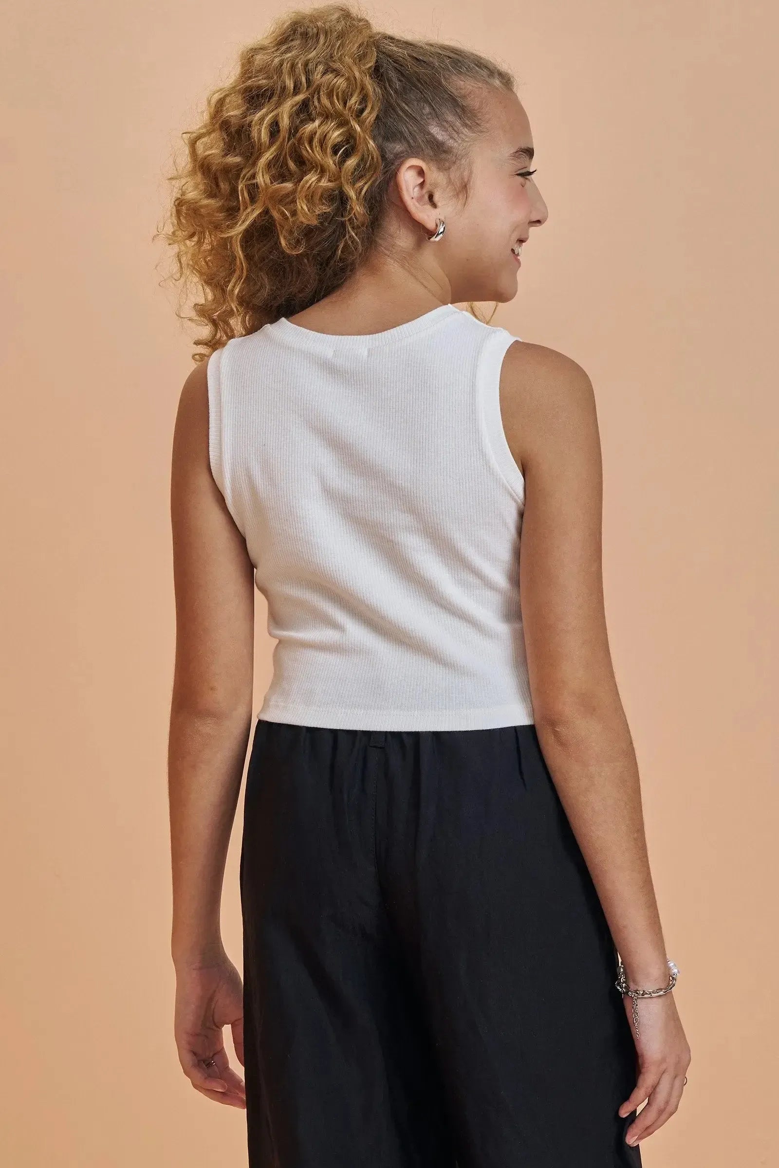 Blusa Cropped em Canelado Liz 93496 Vic&Vicky Teen Menina