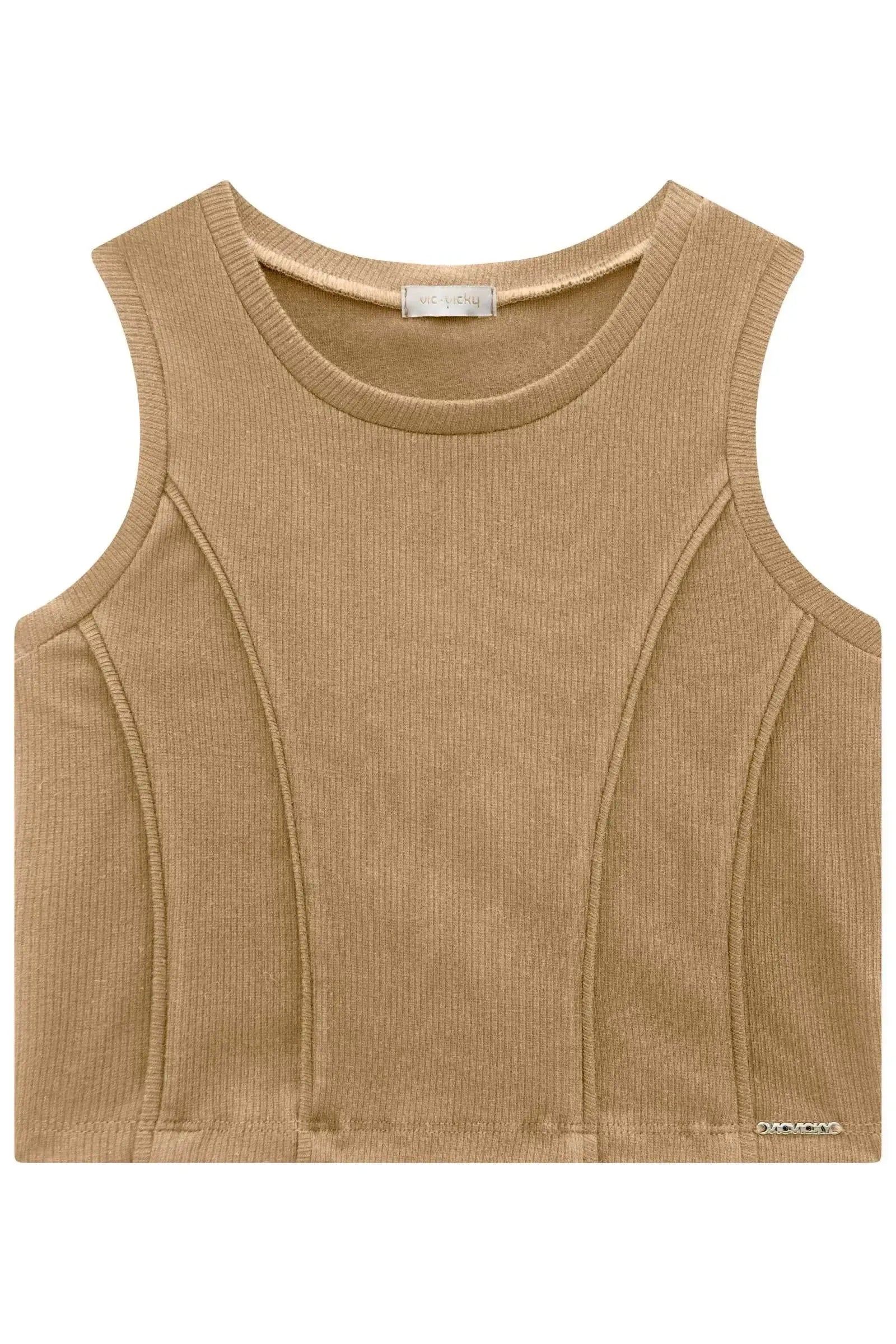 Blusa Cropped em Canelado Liz 93496 Vic&Vicky Teen Menina