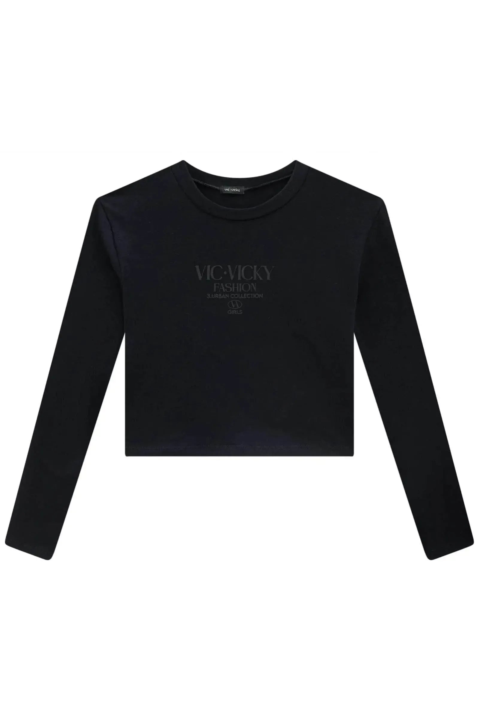 Blusa Cropped em Cotton 89180 Vic&Vicky Teen Menina