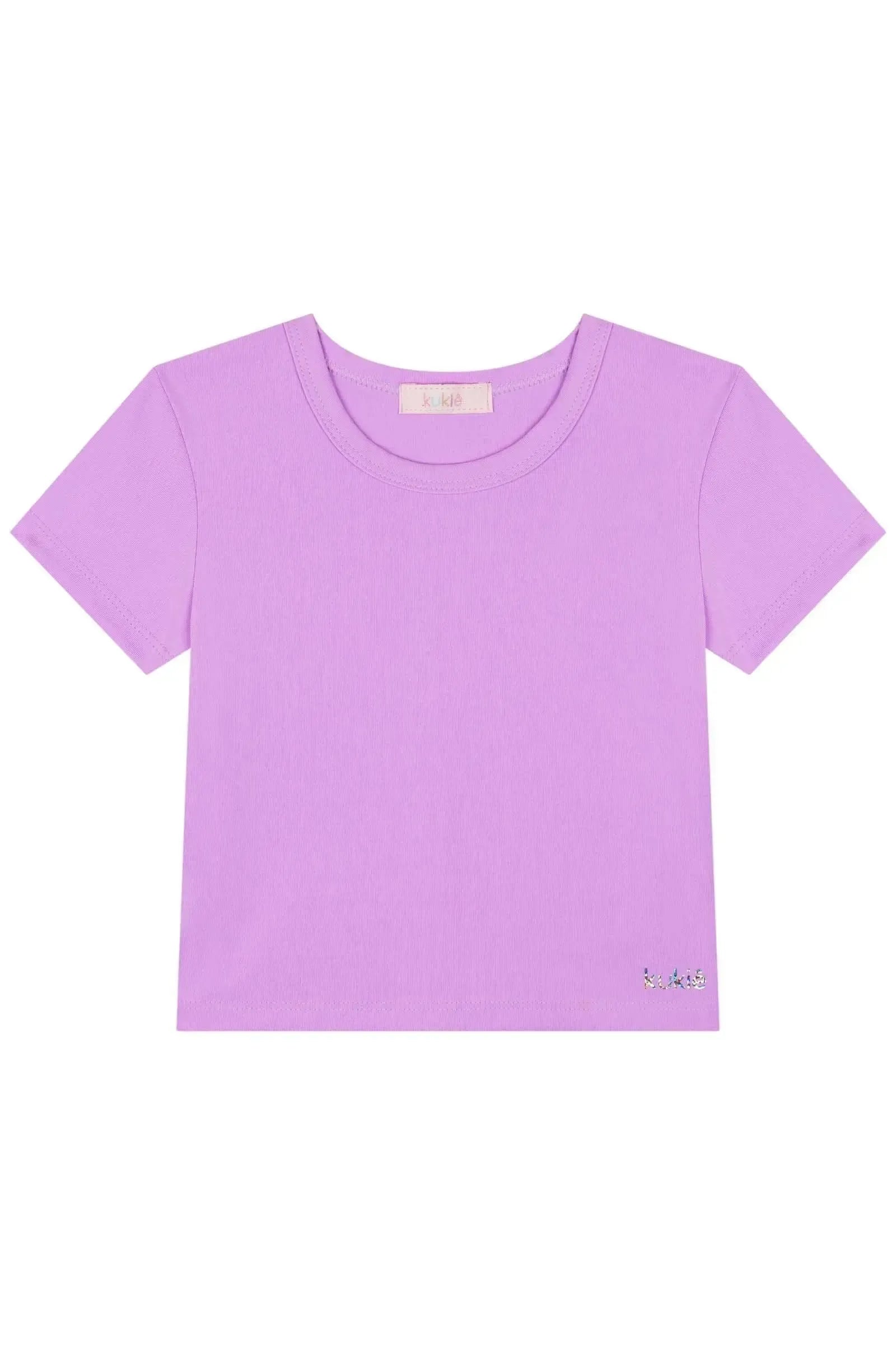 Blusa Cropped em Poliamida 86759 Kukiê Infantil Menina