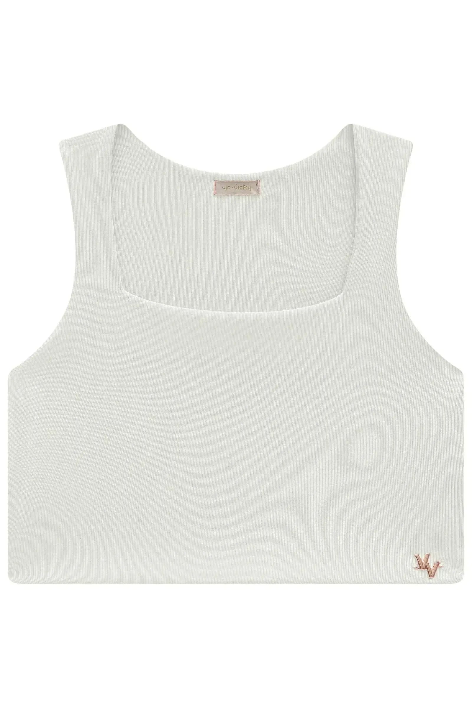 Blusa Cropped em Ribana Fancy 83506 Vic&Vicky Teen Menina