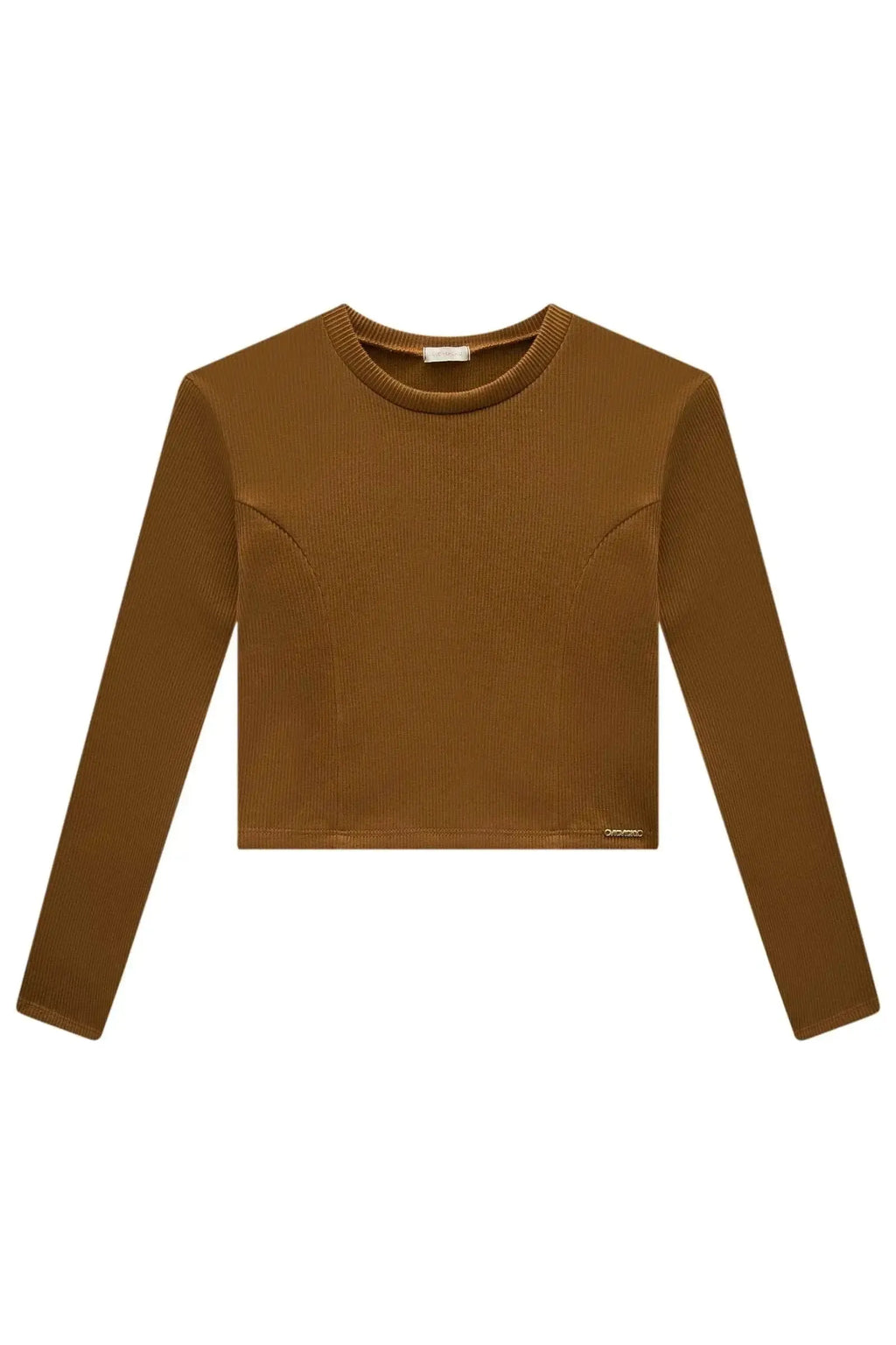 トップス mktmktmkt Blusa Cropped Teen Vic&Vicky Marrom: Conforto e Estilo