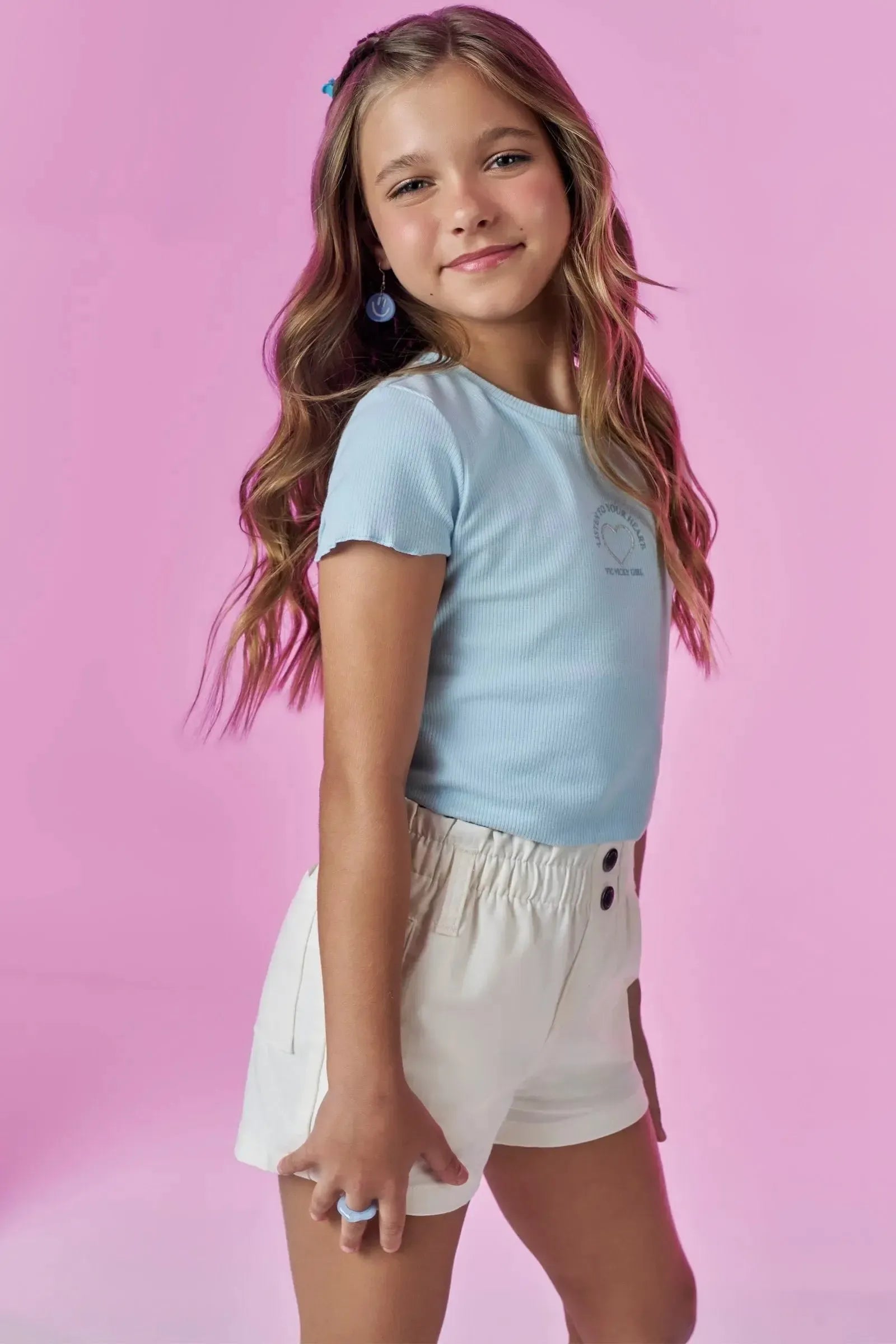Blusa em Canelado Liz 87115 Vic&Vicky Teen Menina