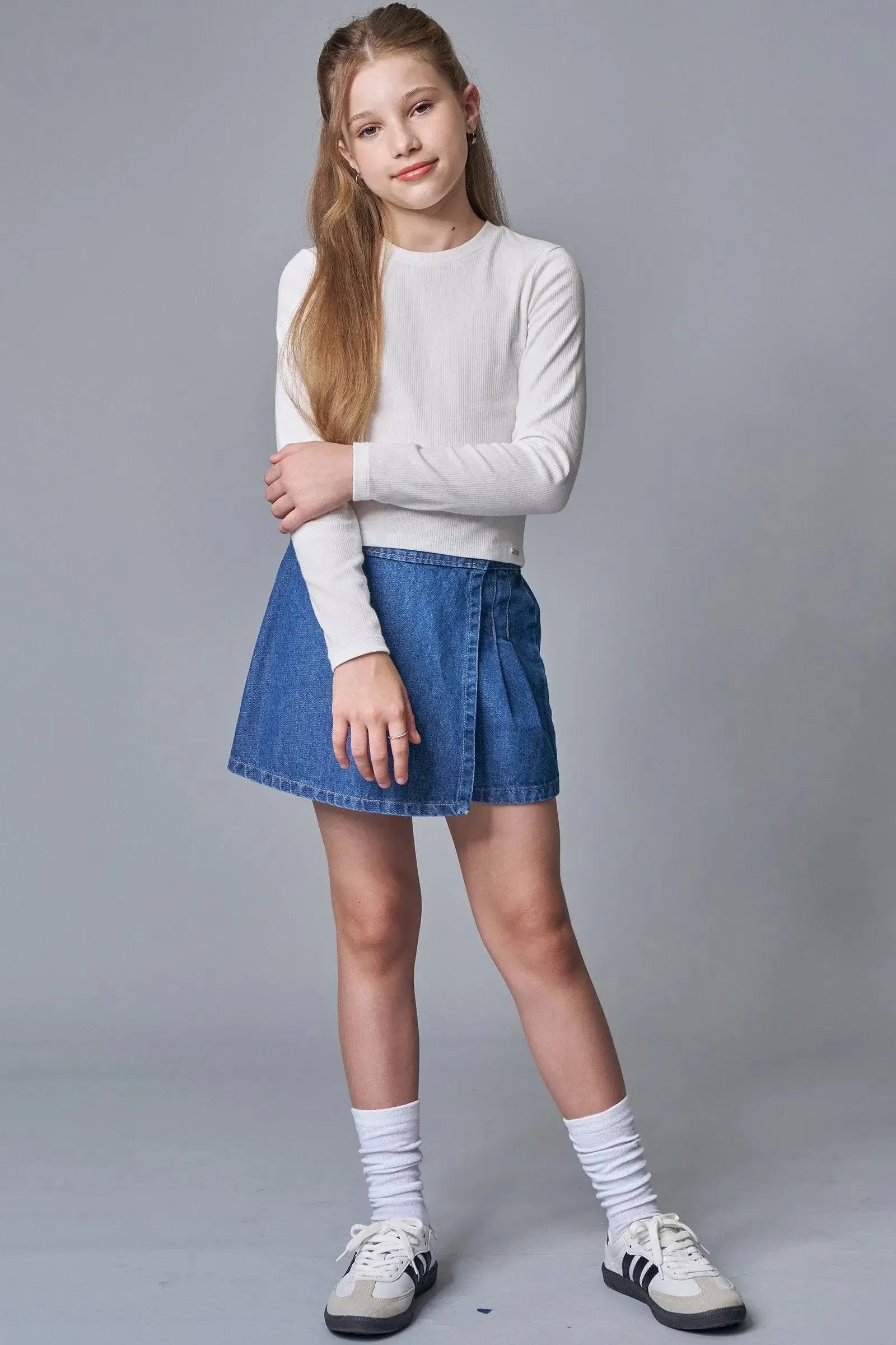 Blusa em Canelado Liz 89068 Lilimoon Teen Menina