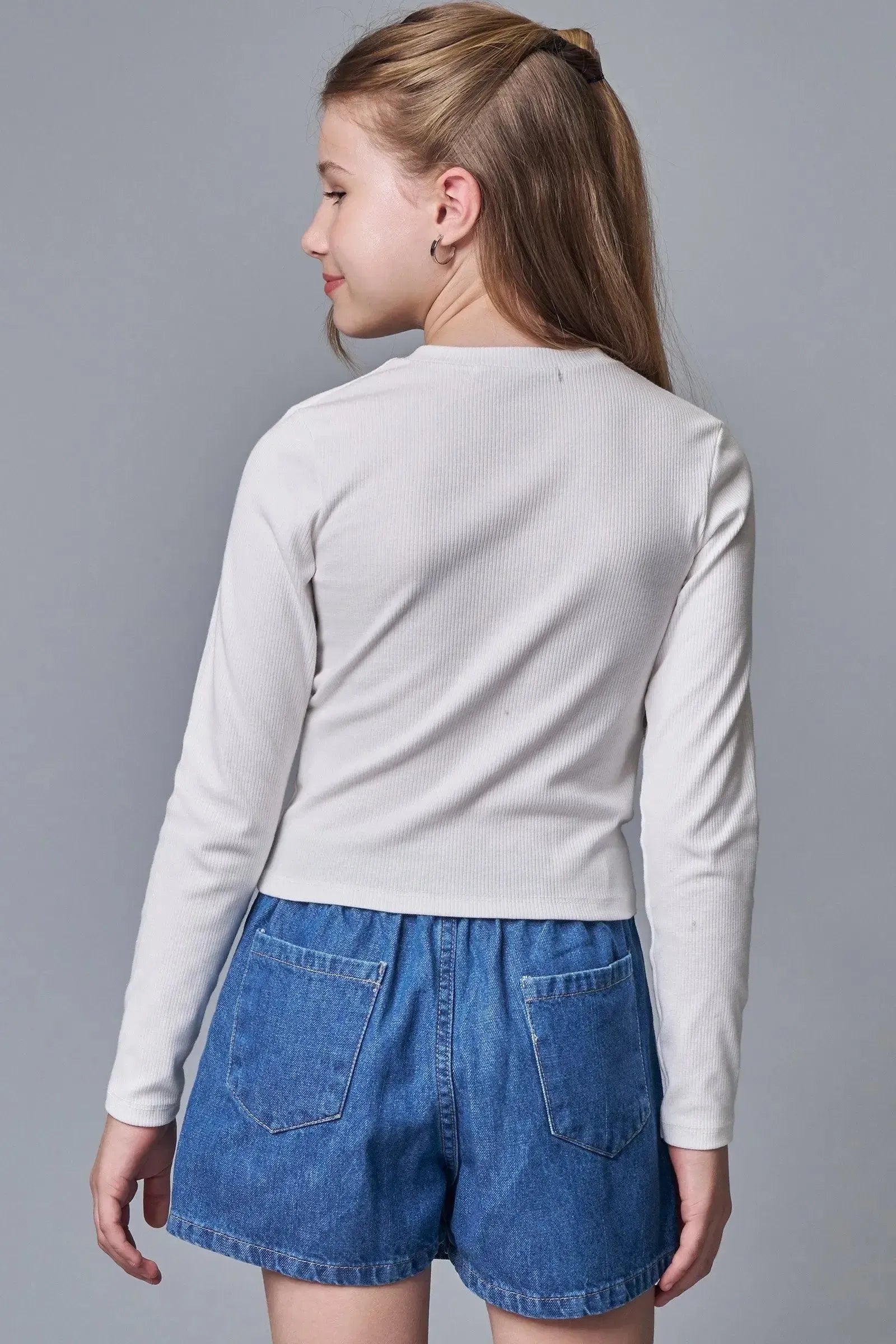 Blusa em Canelado Liz 89068 Lilimoon Teen Menina