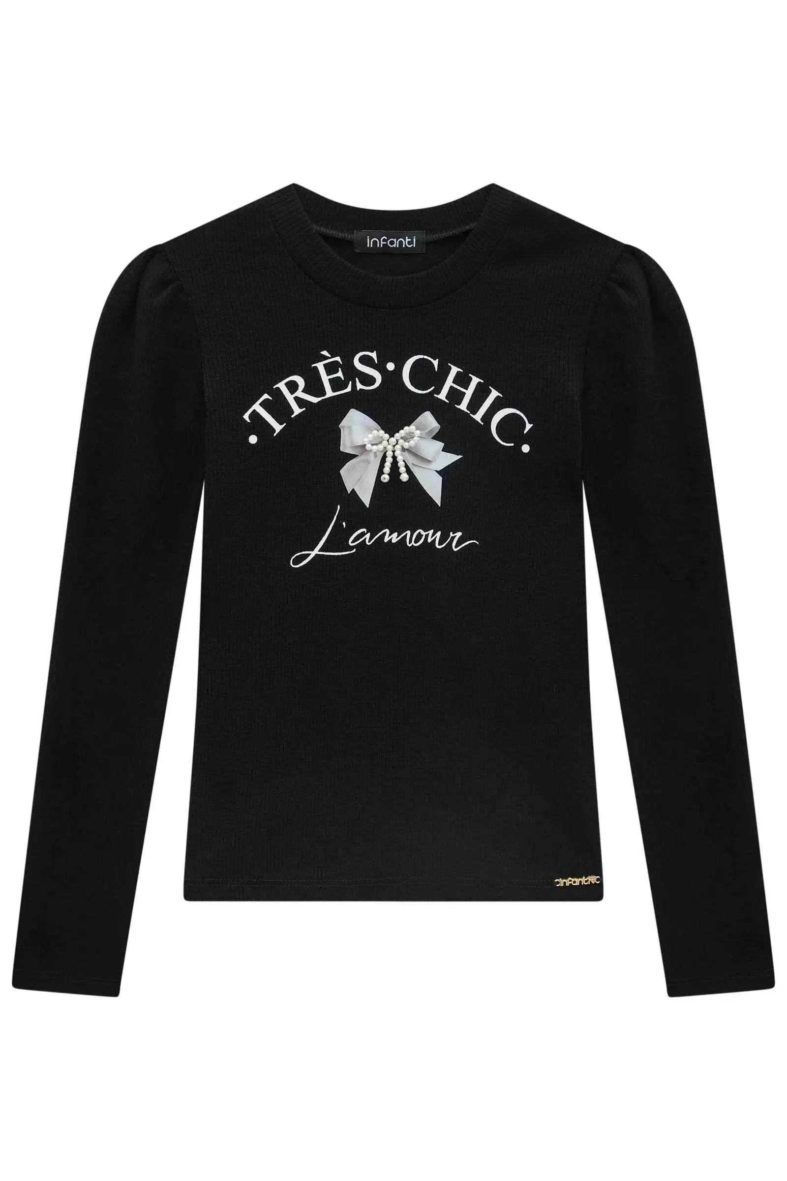 Blusa em Canelado Liz 89219 Infanti Infantil Menina