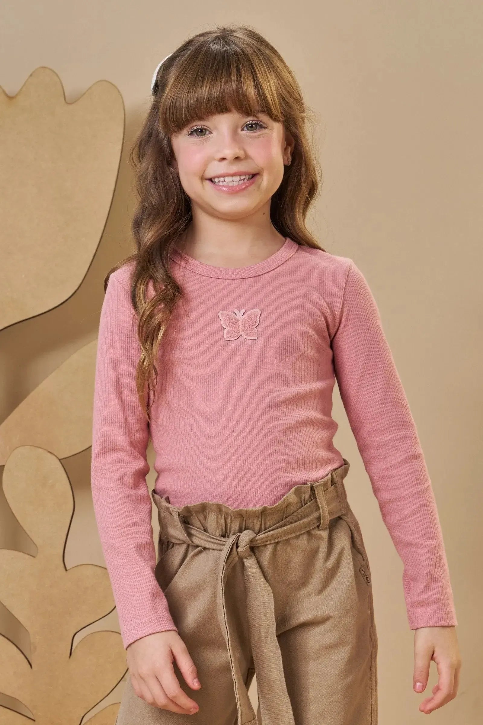 Blusa em Canelado Liz 89417 Infanti Infantil Menina