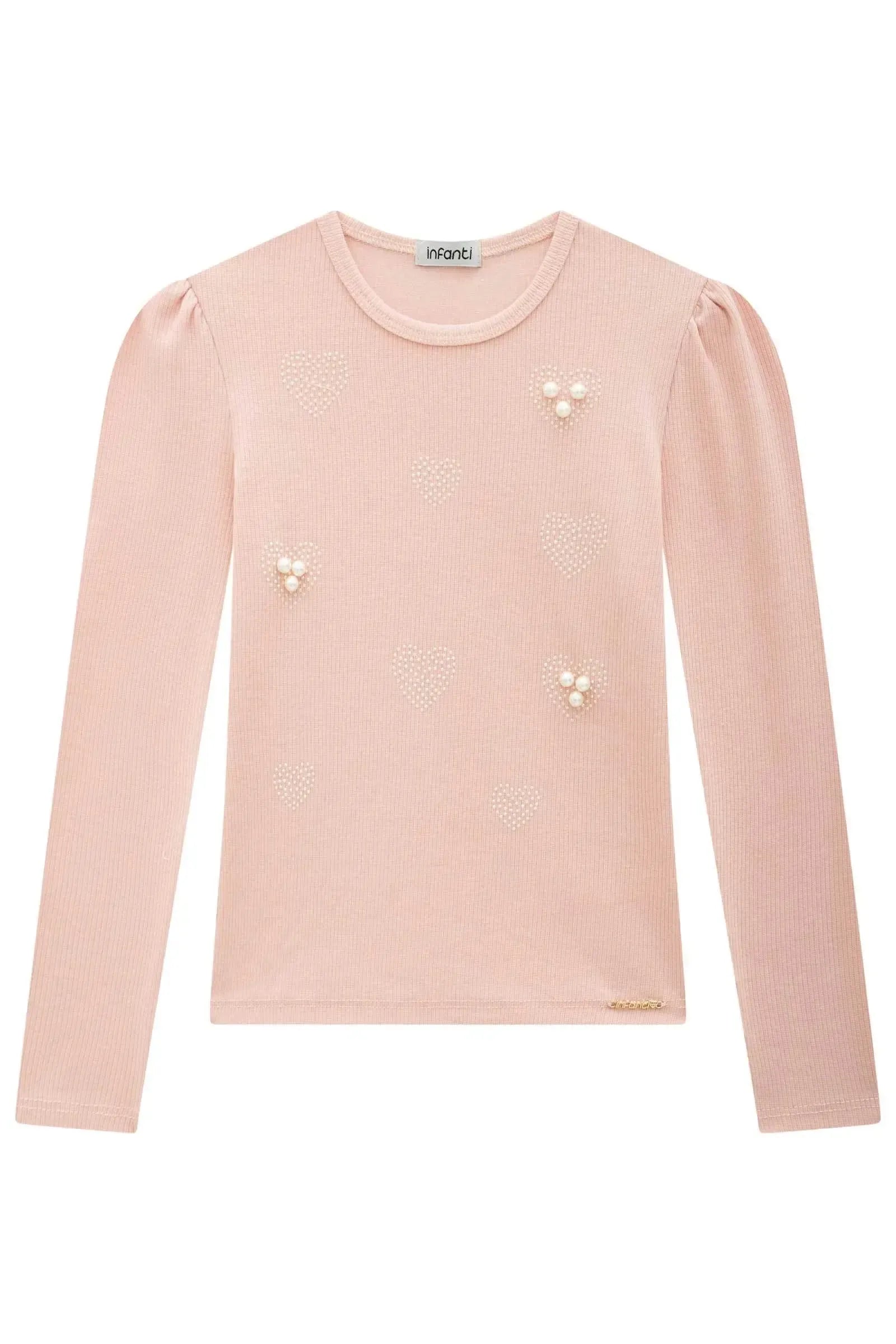 Blusa em Canelado Liz 92167 Infanti Infantil Menina