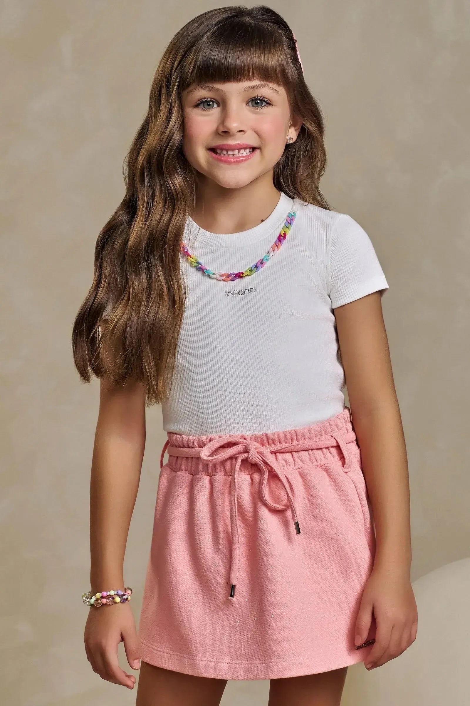 Blusa em Canelado Liz 93464 Infanti Infantil Menina