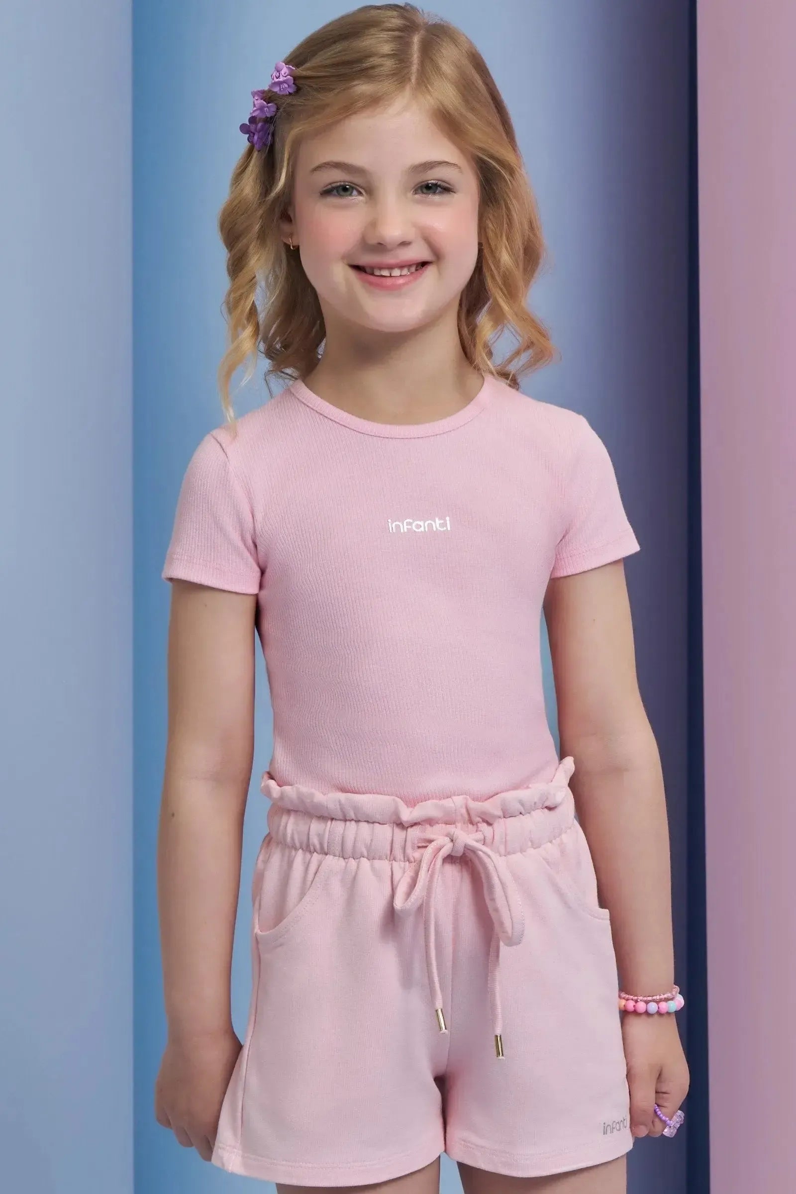 Blusa em Canelado Liz 94358 Infanti Infantil Menina