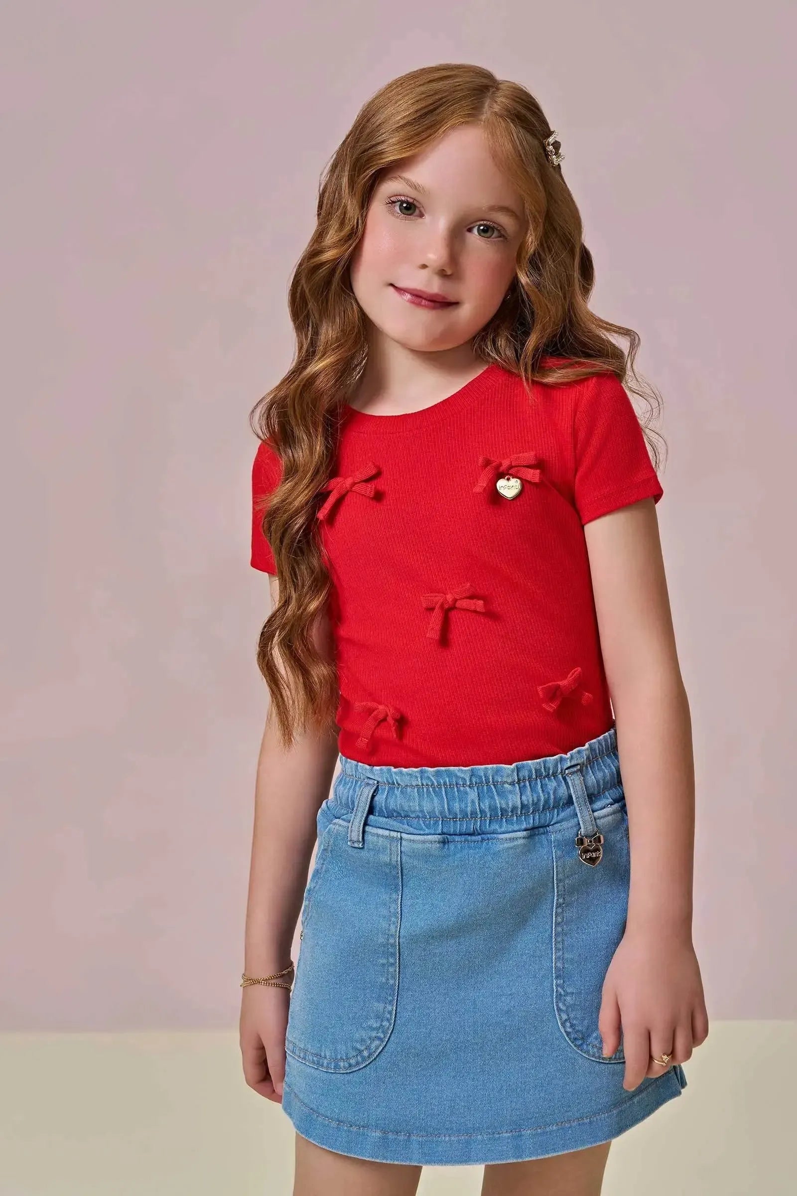Blusa em Canelado Liz 94599 Infanti Infantil Menina