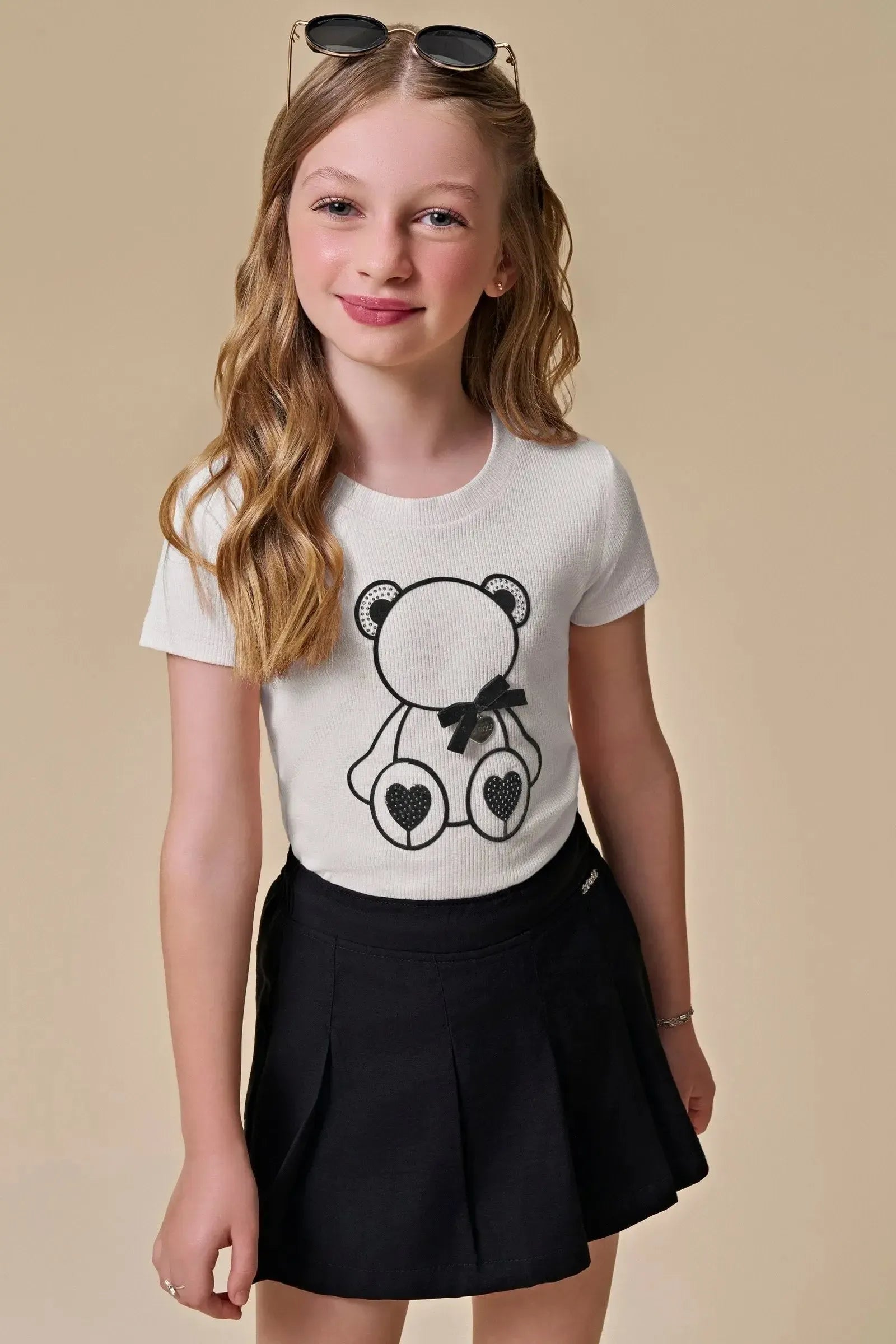 Blusa em Canelado Liz 97050 Infanti Infantil Menina