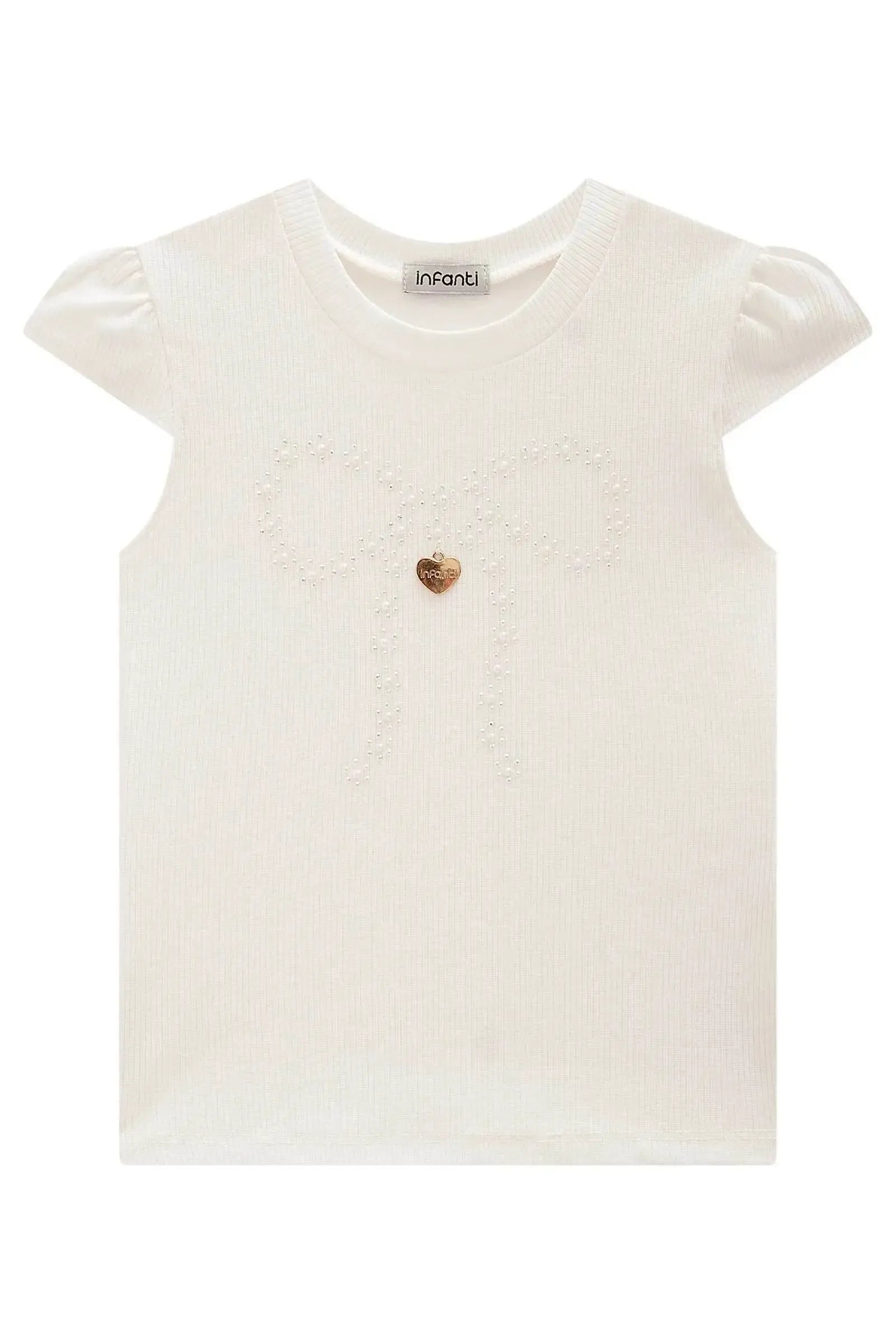 Blusa em Canelado Liz 98539 Infanti Infantil Menina