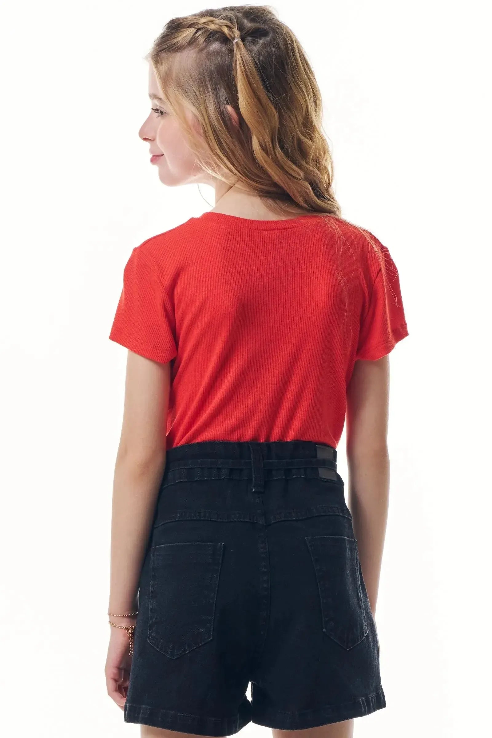 Blusa em Canelado Luna de Viscose 98029 Vic&Vicky Teen Menina