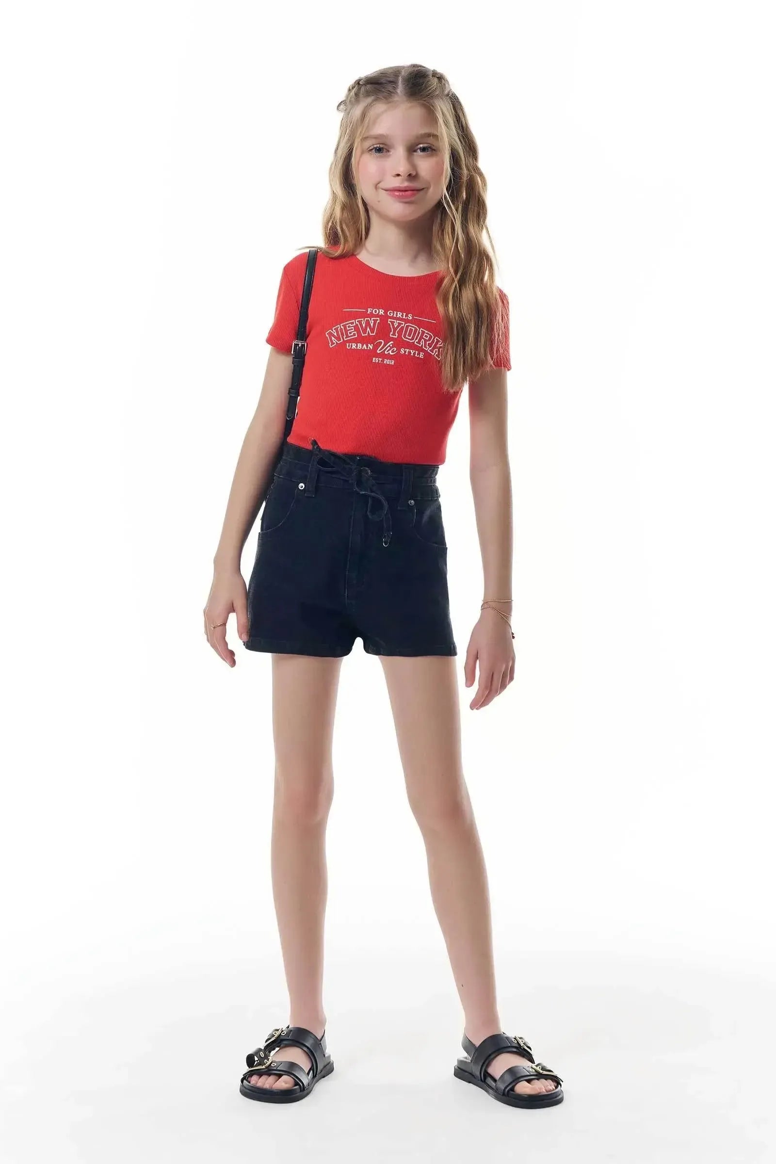 Blusa em Canelado Luna de Viscose 98029 Vic&Vicky Teen Menina