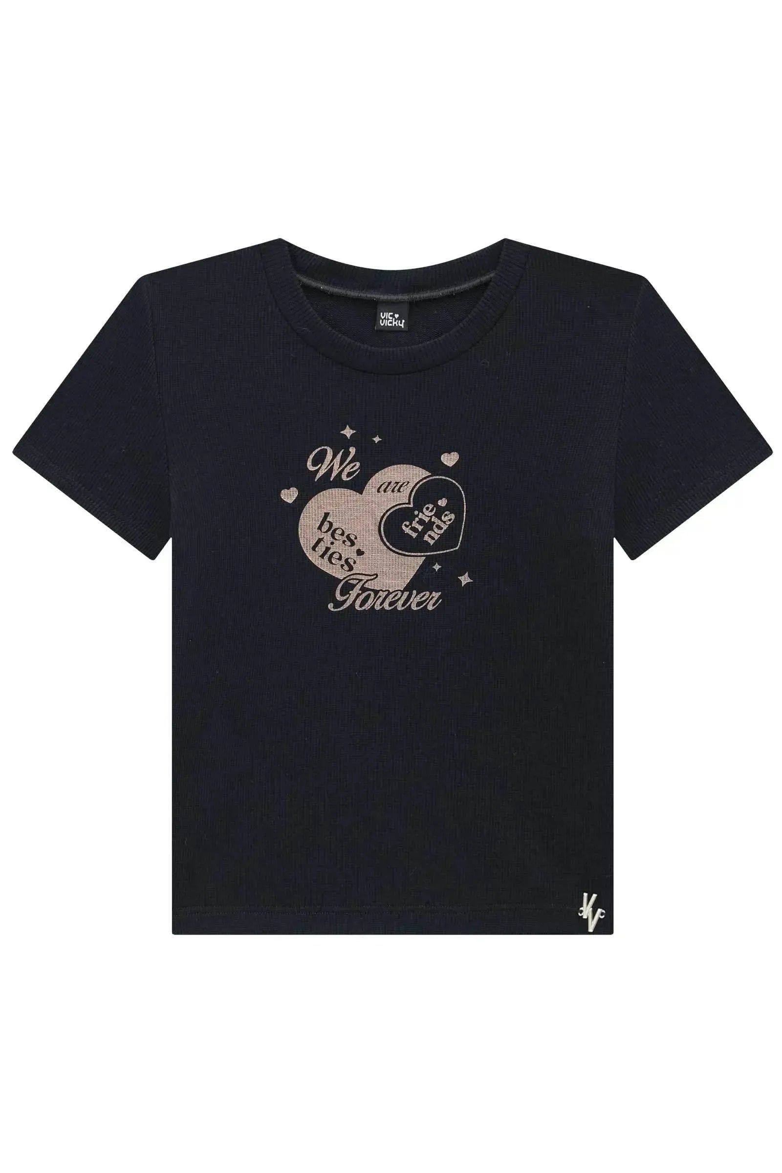 Blusa em Canelado Luna de Viscose 98030 Vic&Vicky Teen Menina