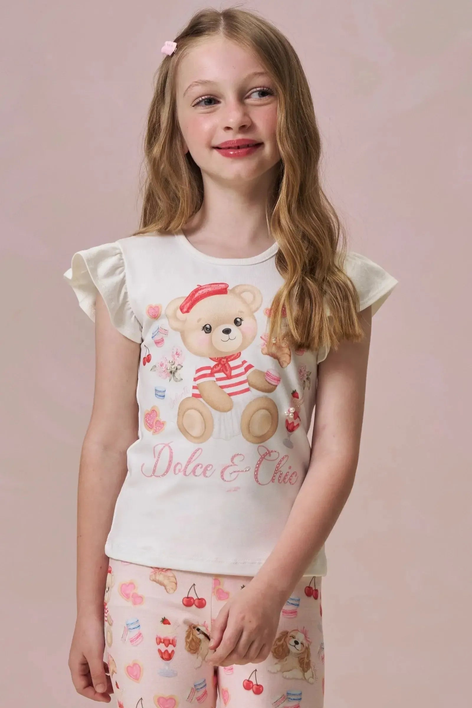 Blusa em Cotton 95759 Infanti Infantil Menina