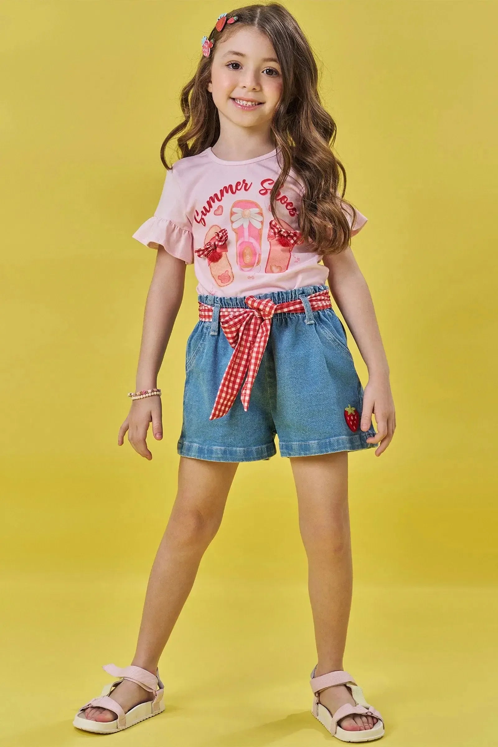 Blusa em Cotton 83066 Kukiê Infantil Menina