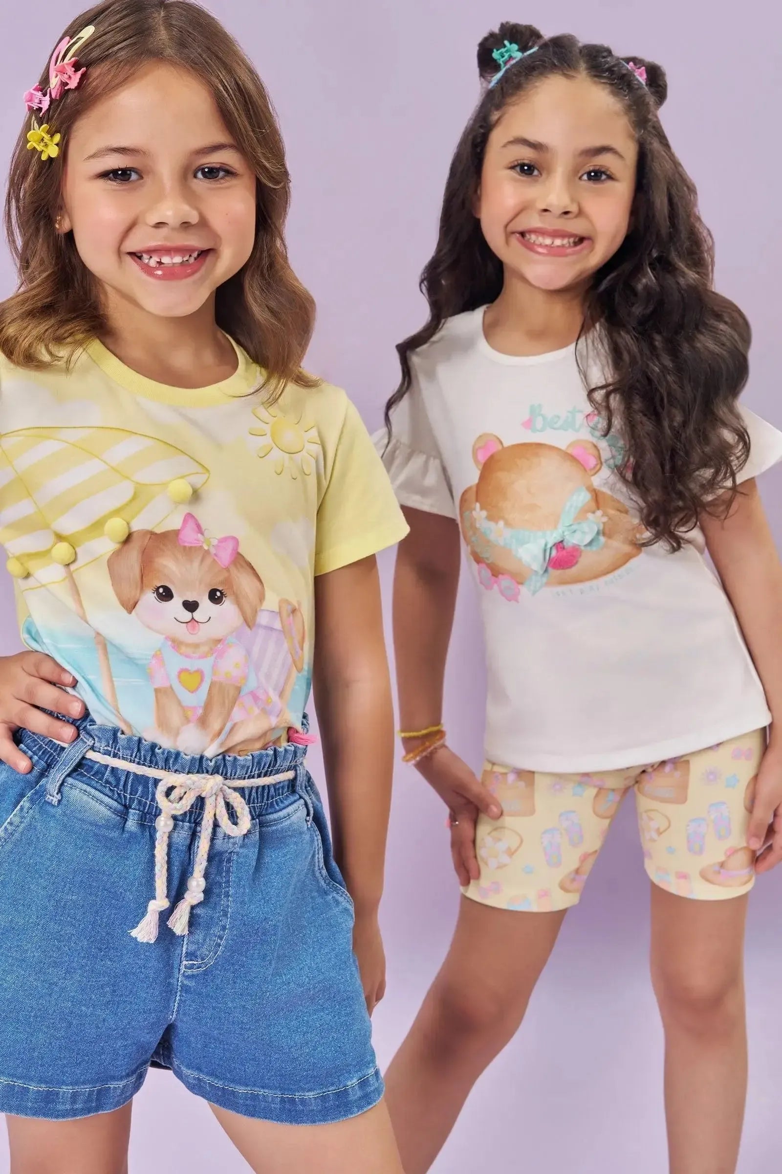 Blusa em Cotton 83066 Kukiê Infantil Menina