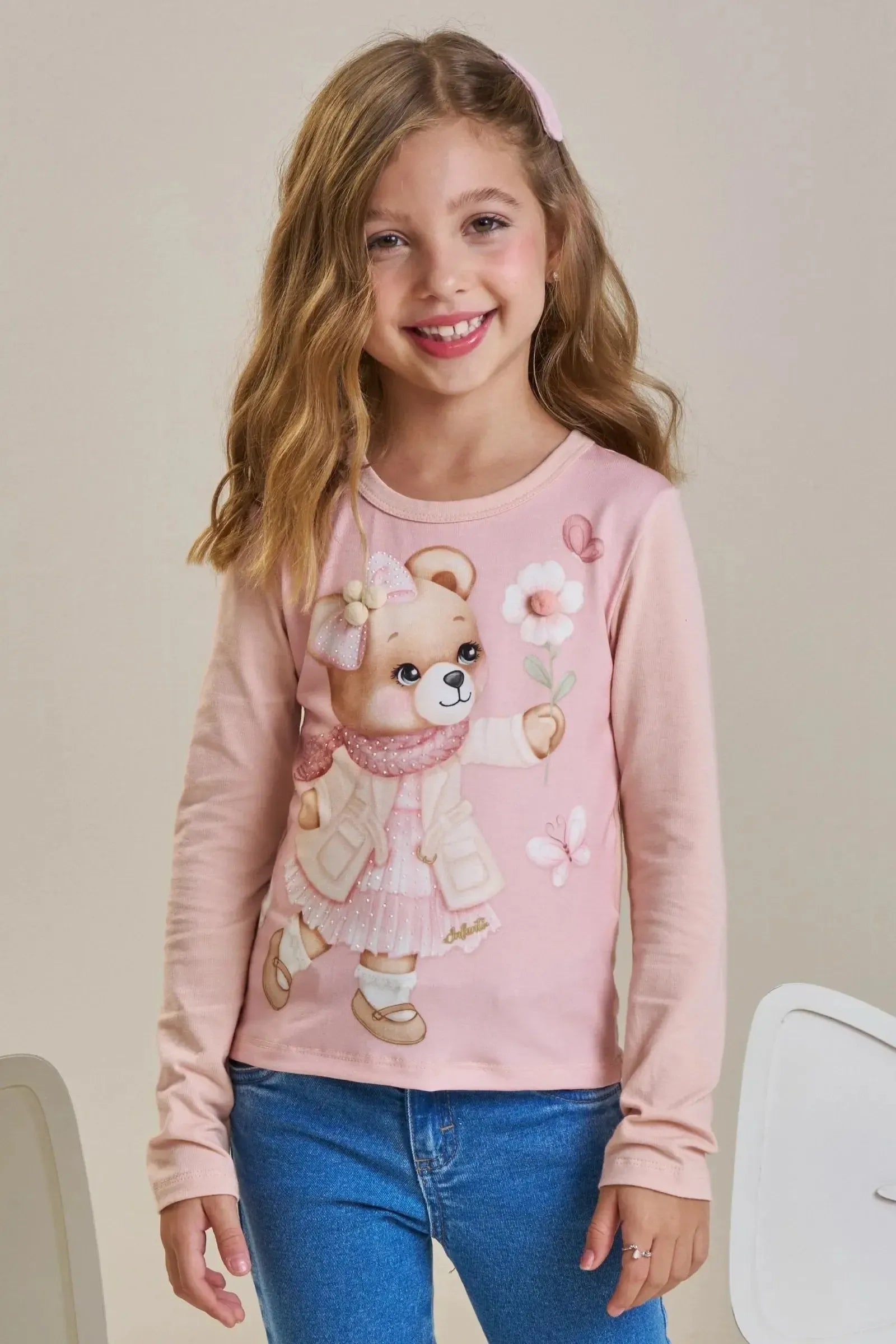 Blusa em Cotton 89473 Infanti Infantil Menina