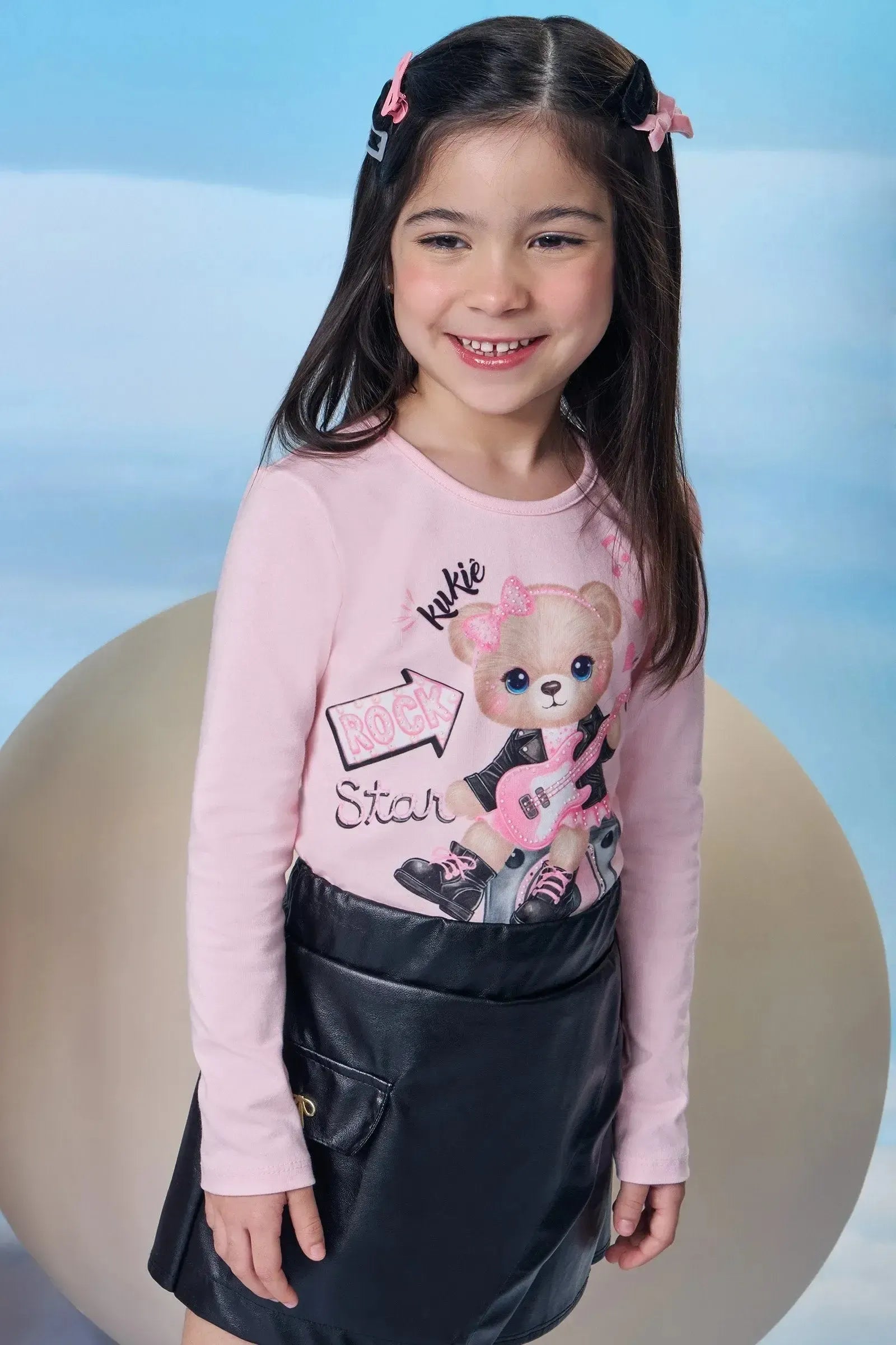 Blusa em Cotton 89576 Kukiê Infantil Menina