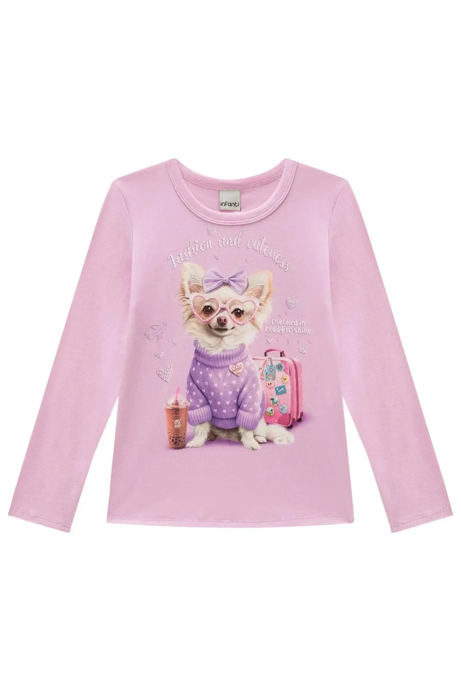 Blusa em Cotton 89670 Infanti Infantil Menina