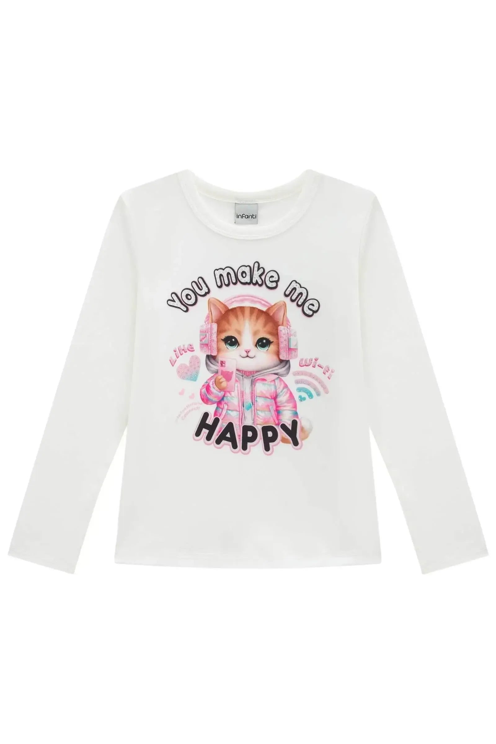Blusa em Cotton 89671 Infanti Infantil Menina
