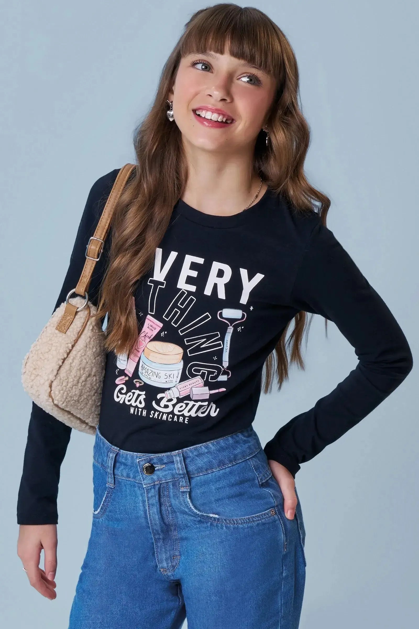 Blusa em Cotton 90146 Vic&Vicky Teen Menina