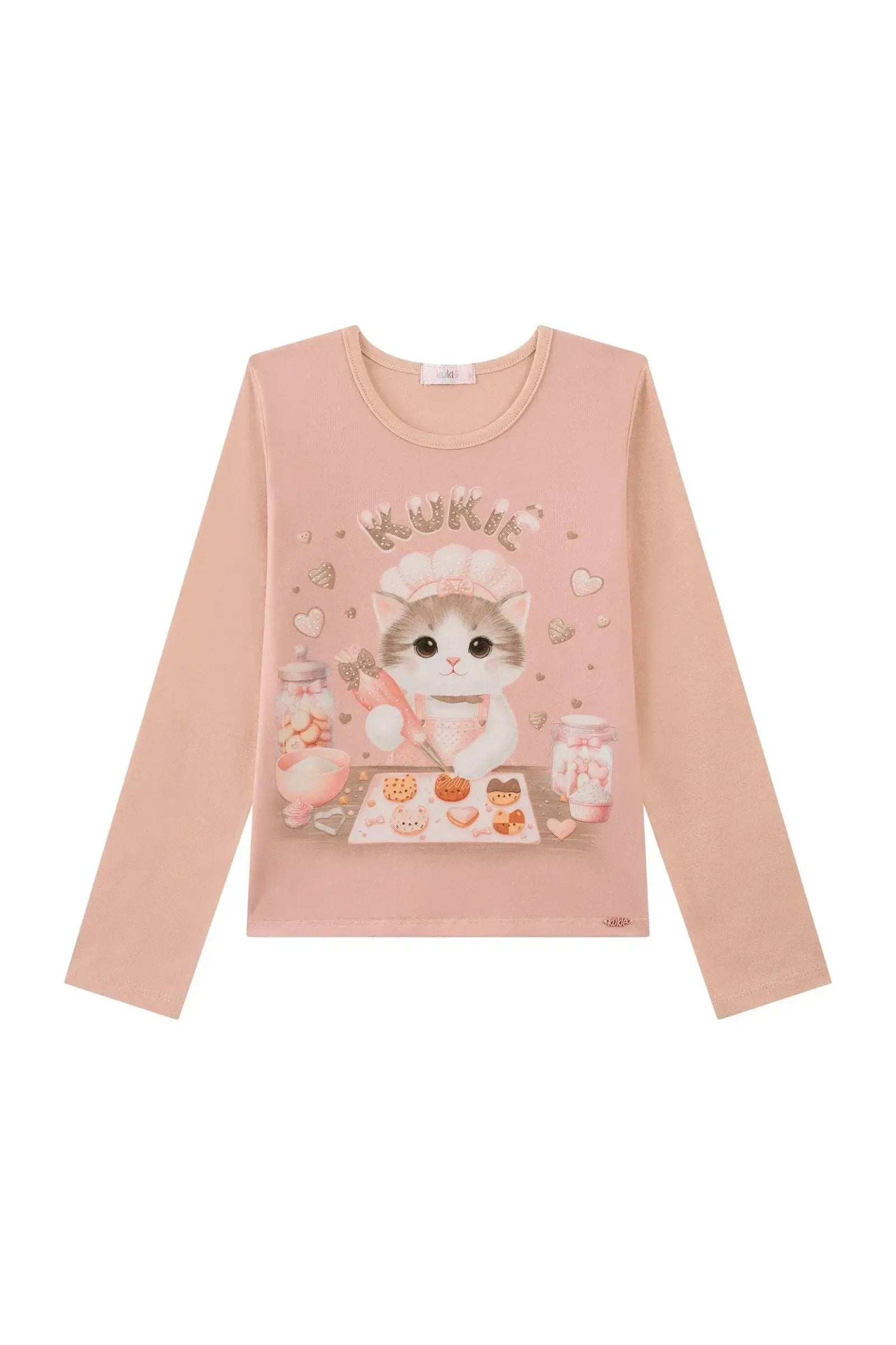 Blusa em Cotton 90815 Kukiê Infantil Menina