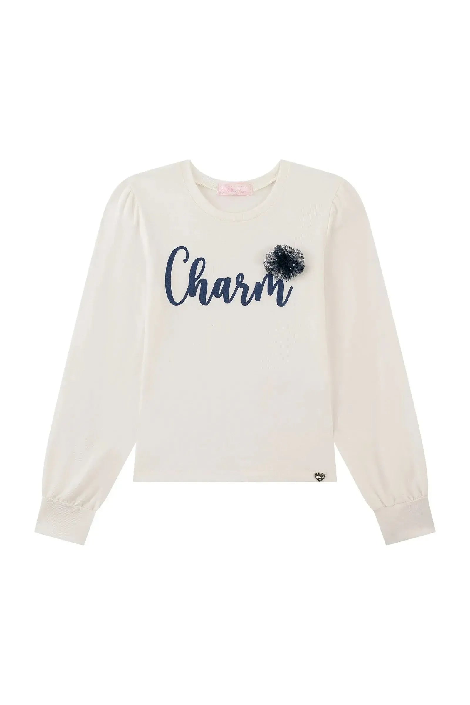 Blusa em Cotton 91812 Kukiê Infantil Menina