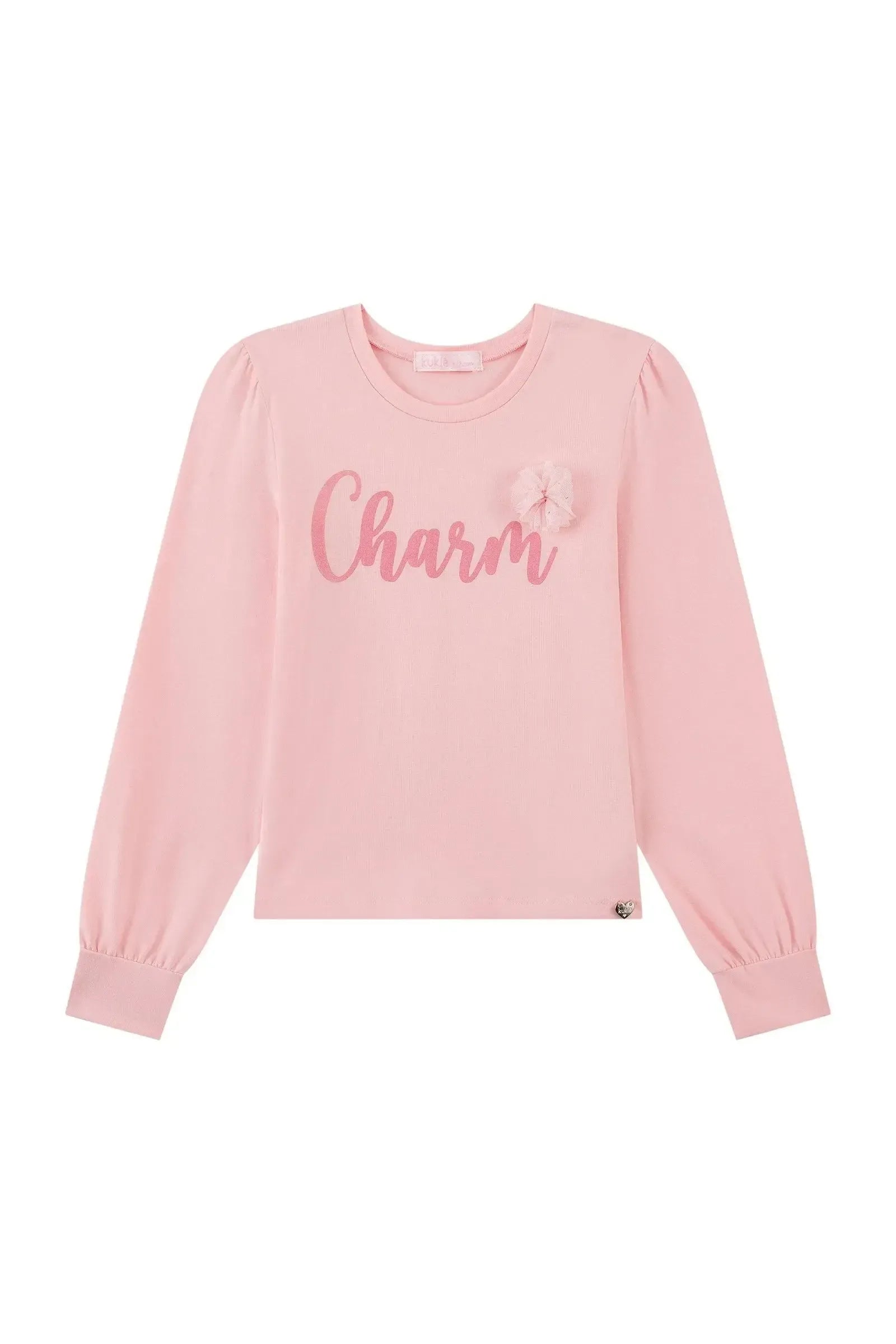 Blusa em Cotton 91812 Kukiê Infantil Menina