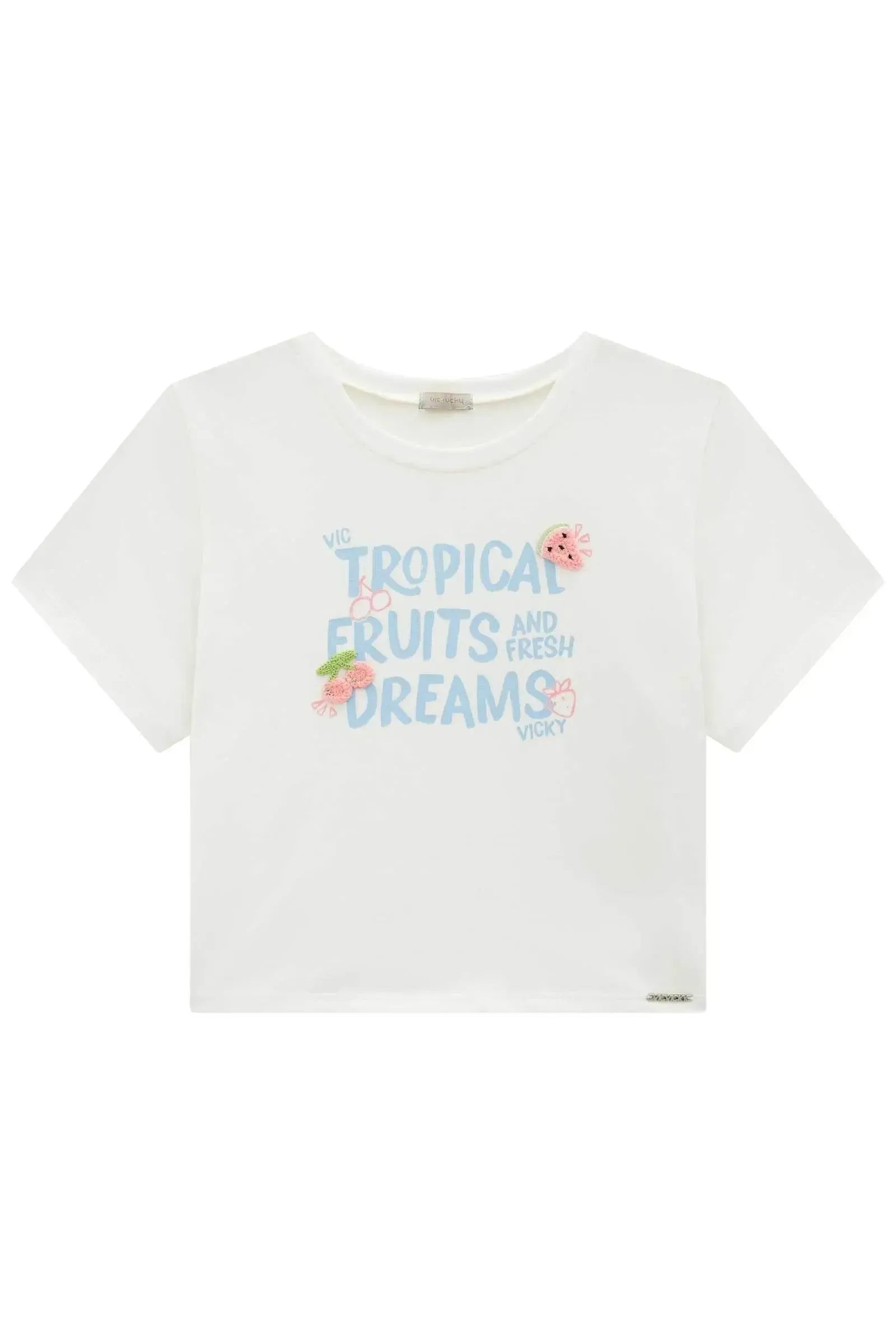 Blusa em Cotton 94590 Vic&Vicky Teen Menina