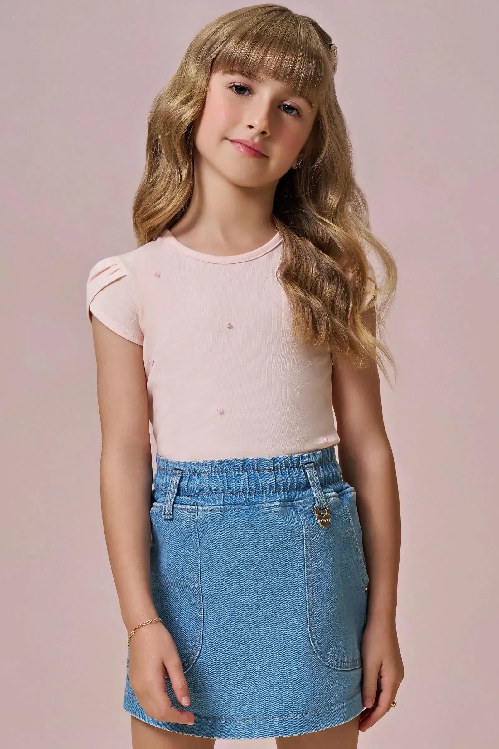 Blusa em Cotton 94635 Infanti Infantil Menina