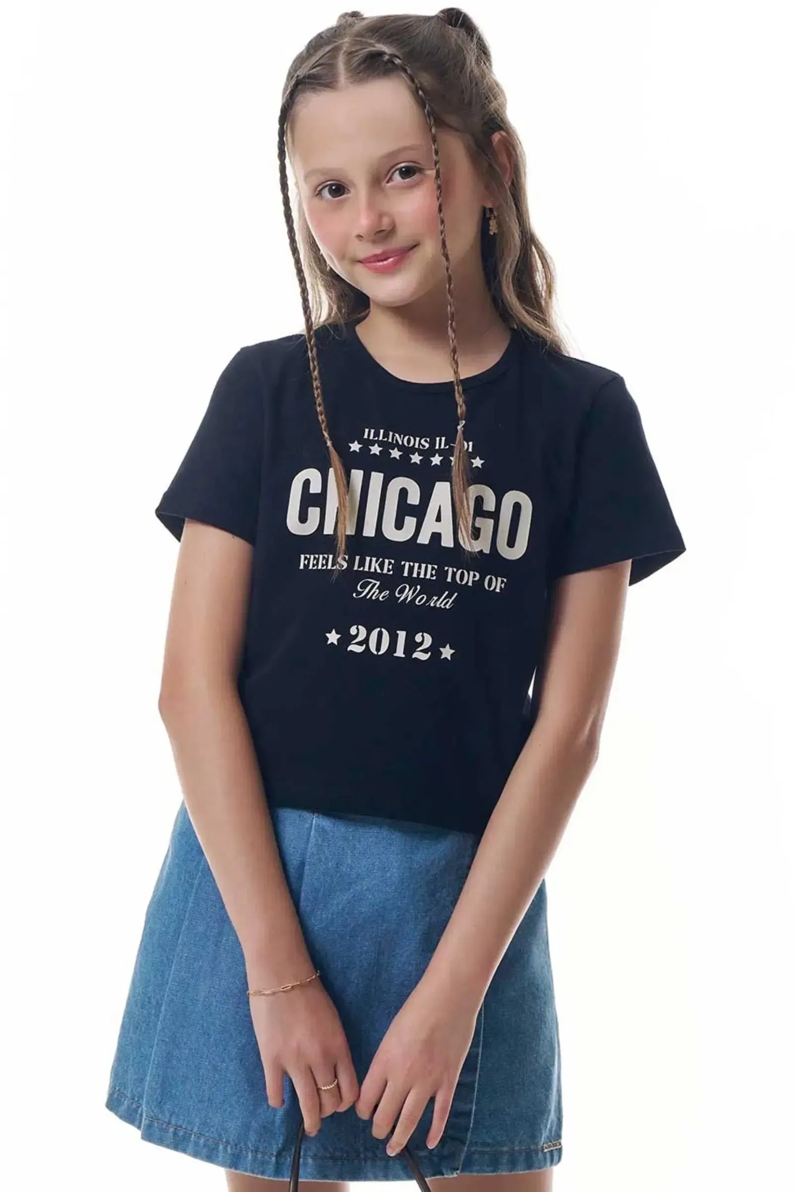 Blusa em Cotton 95194 Vic&Vicky Teen Menina