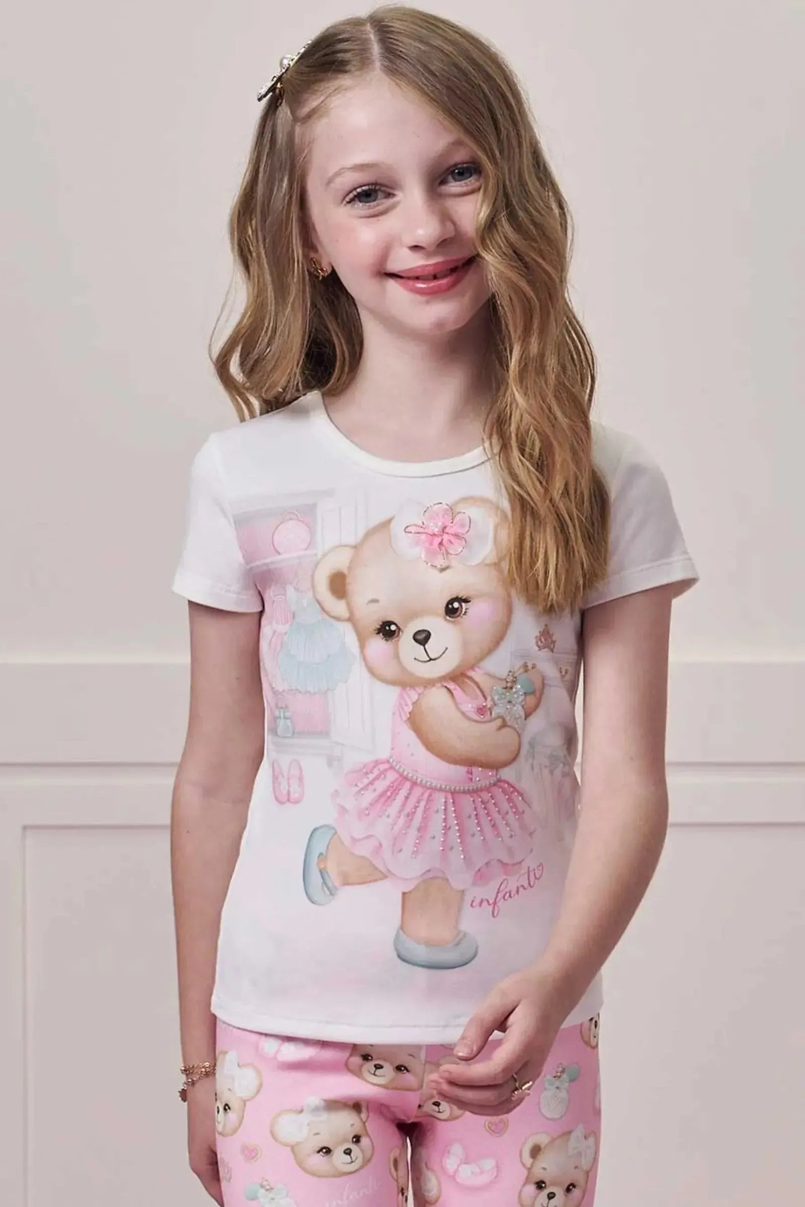 Blusa em Cotton 98077 Infanti Infantil Menina