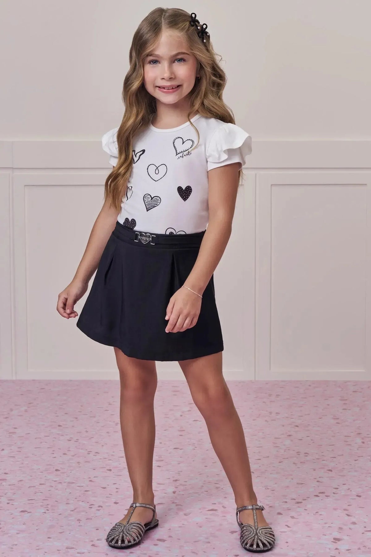 Blusa em Cotton 98985 Infanti Infantil Menina
