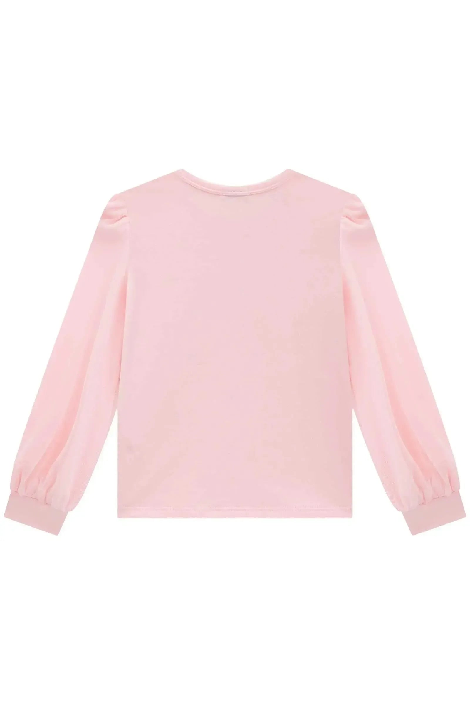 Blusa em Cotton e Tule com Elastano 89217 Infanti Infantil Menina