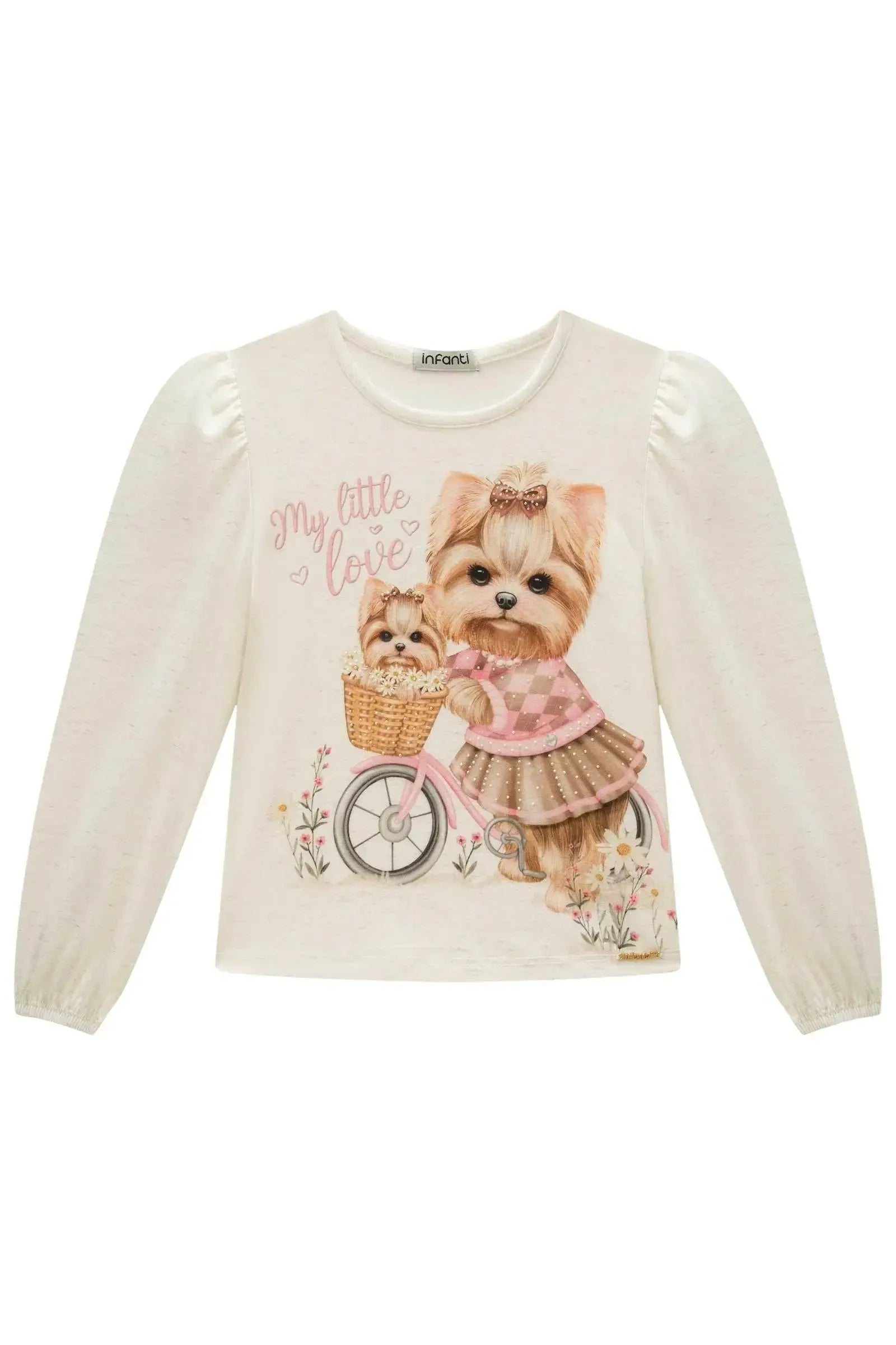 Blusa em Malha Comfy 89472 Infanti Infantil Menina