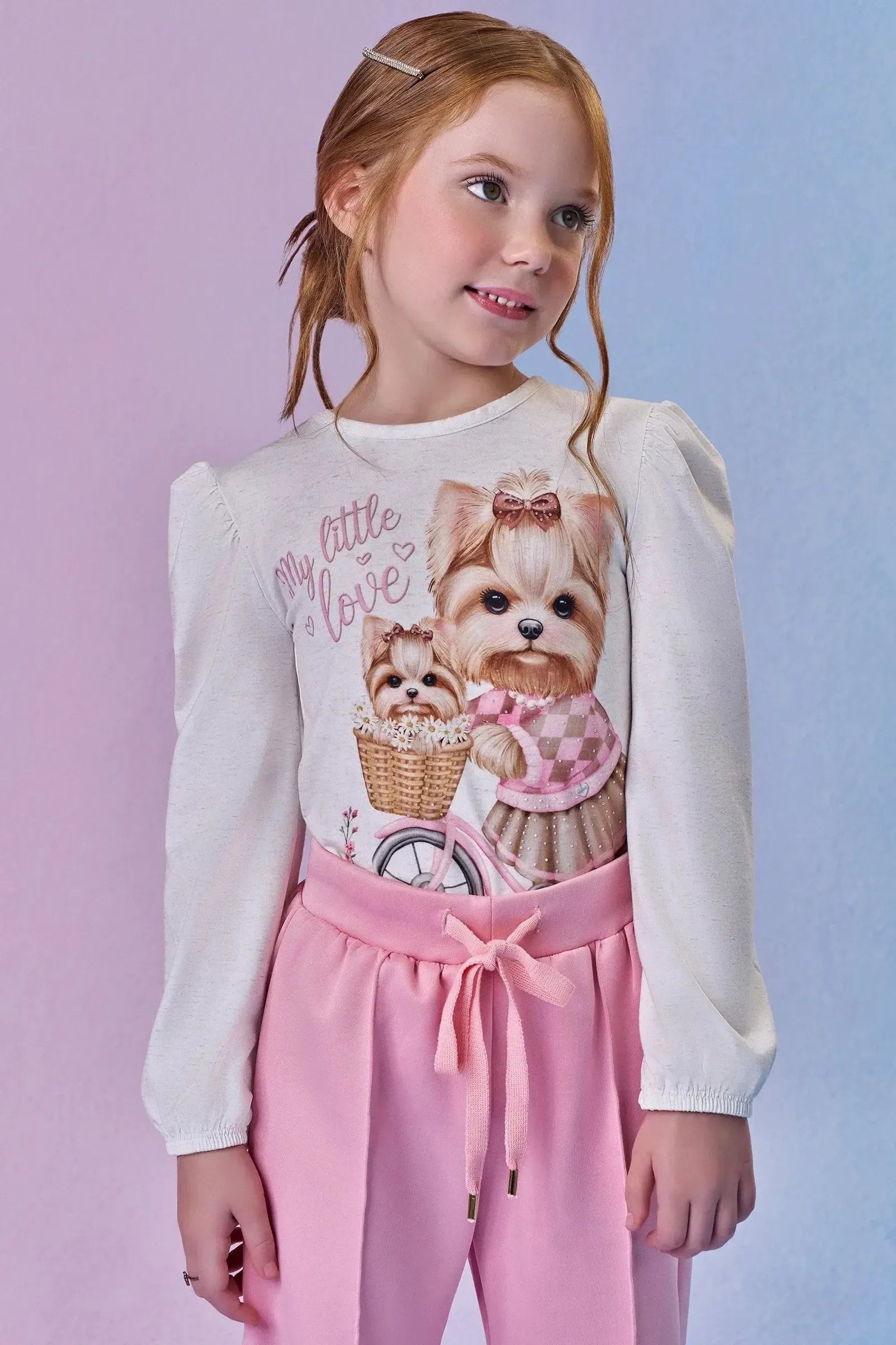 Blusa em Malha Comfy 89472 Infanti Infantil Menina