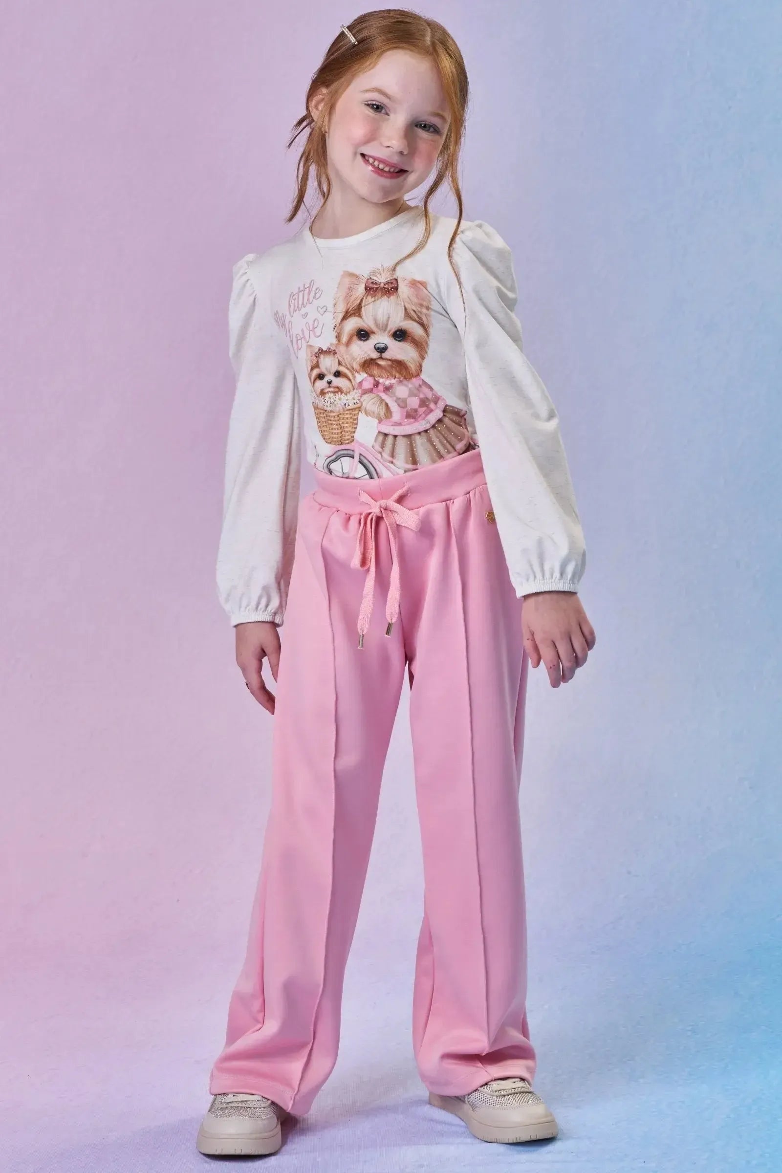 Blusa em Malha Comfy 89472 Infanti Infantil Menina