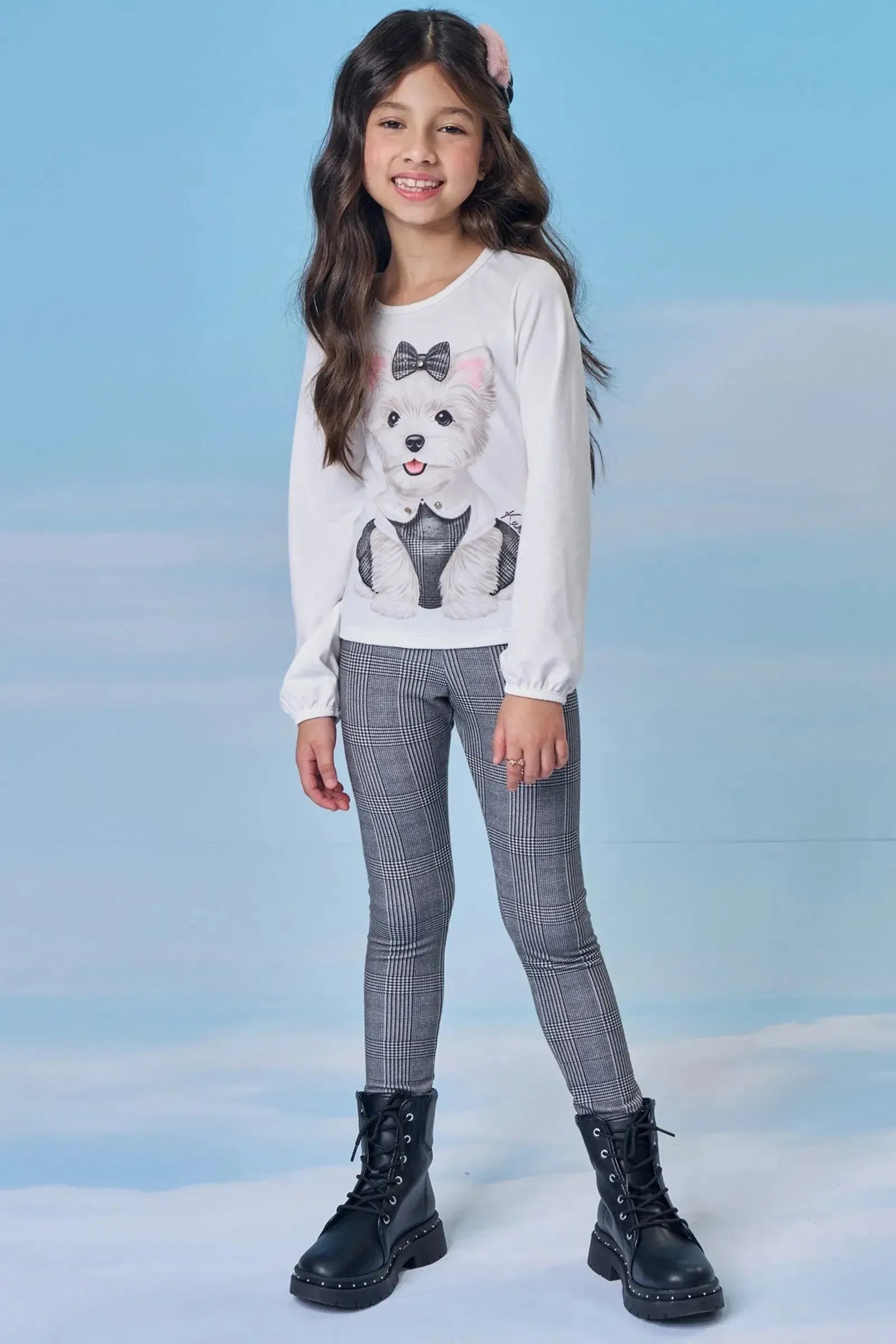 Blusa em Malha Comfy 89581 Kukiê Infantil Menina