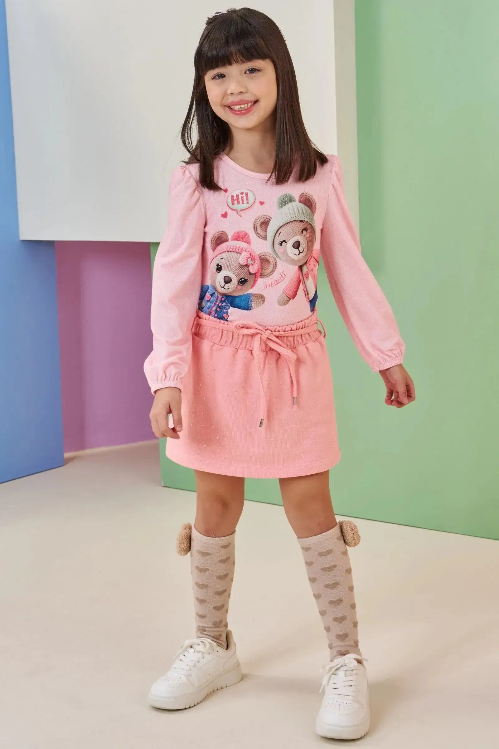 Blusa em Malha Fresh 89474 Infanti Infantil Menina