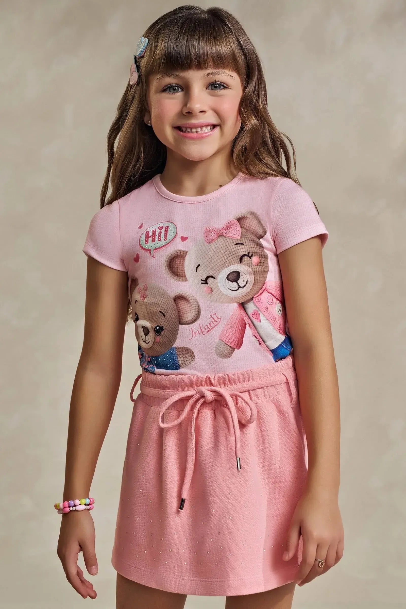 Blusa em Malha Fresh 93461 Infanti Infantil Menina